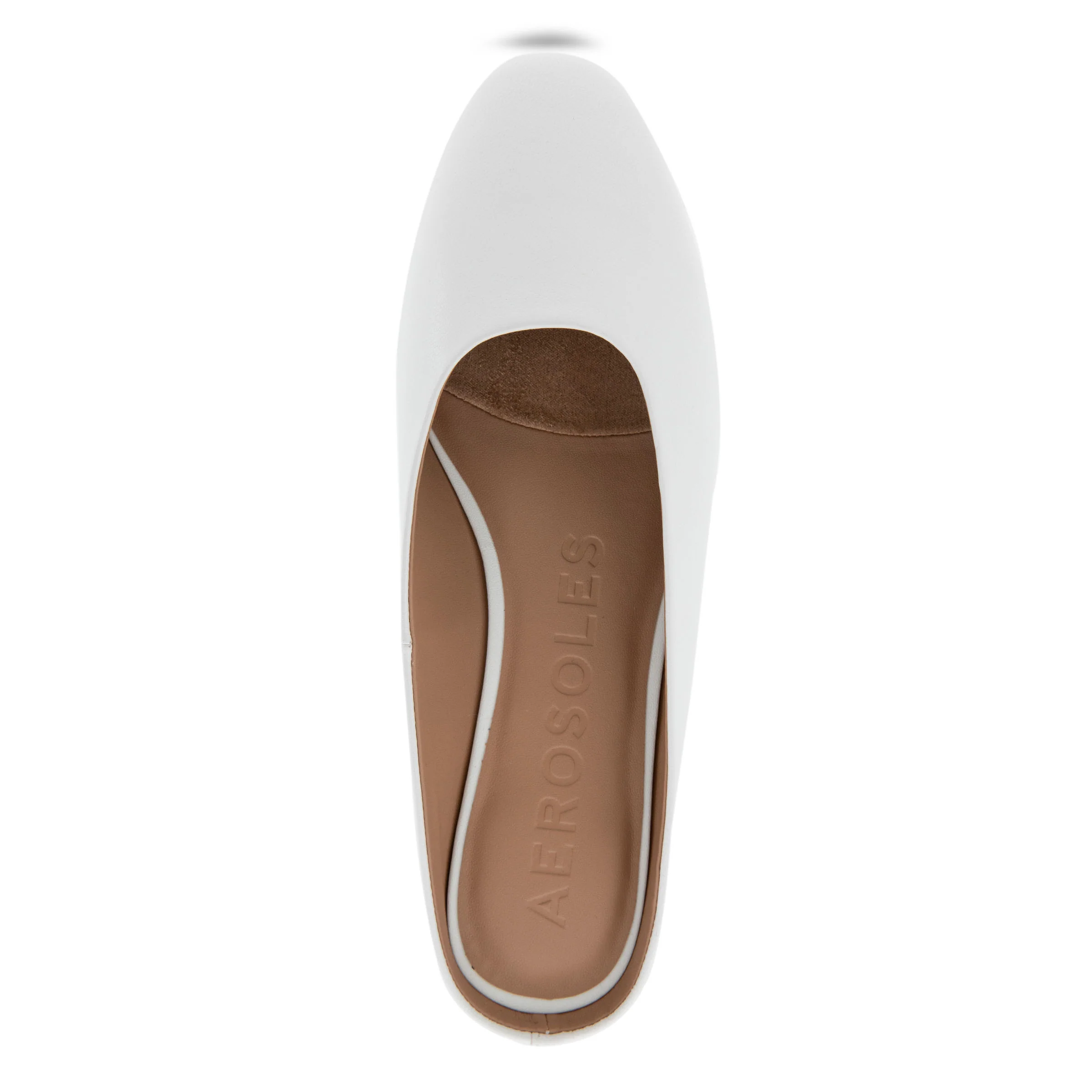 Amara Casual Mule | White Shiny Leather - Image 3