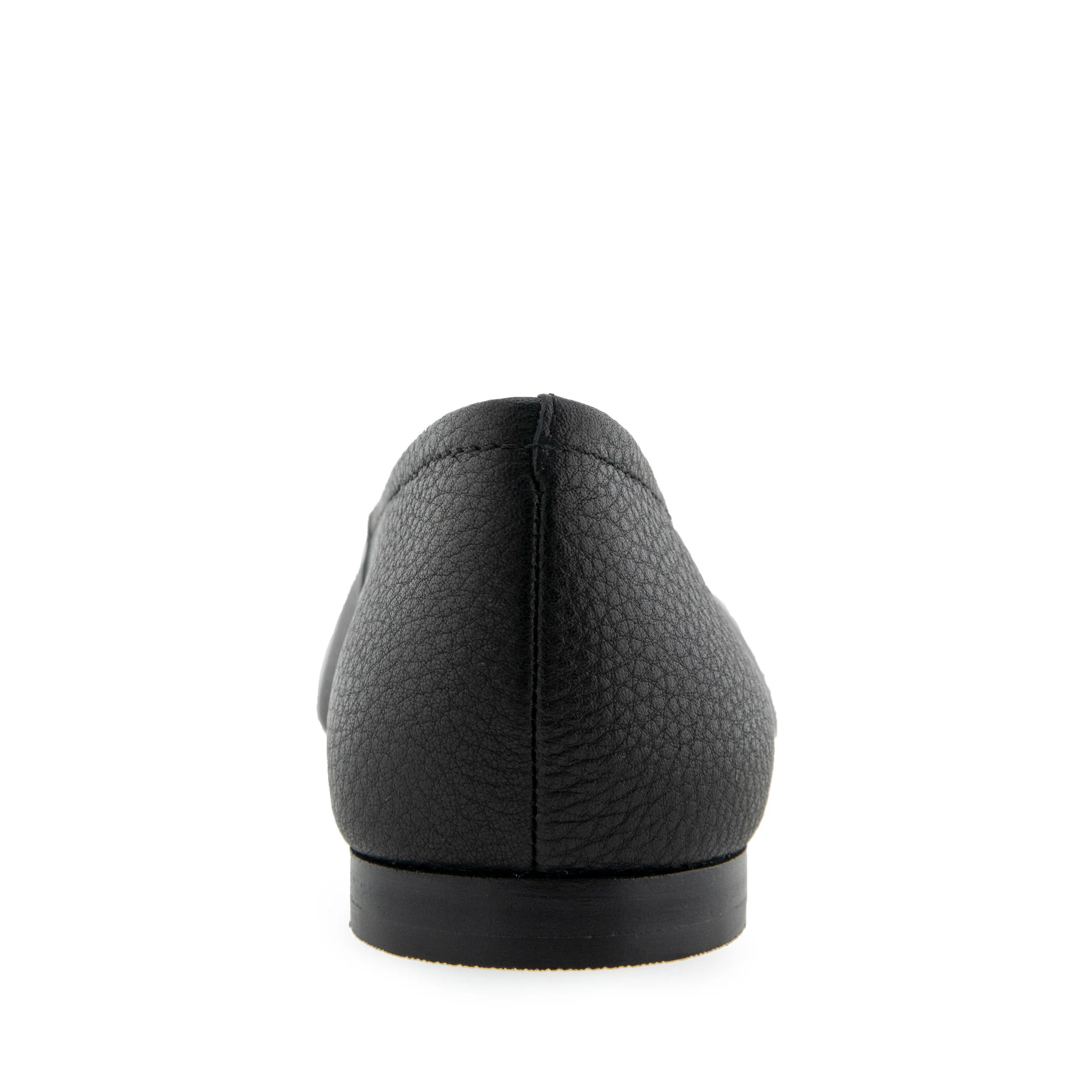 Amelie Casual Flat | Black Pebbled Leather - Image 4