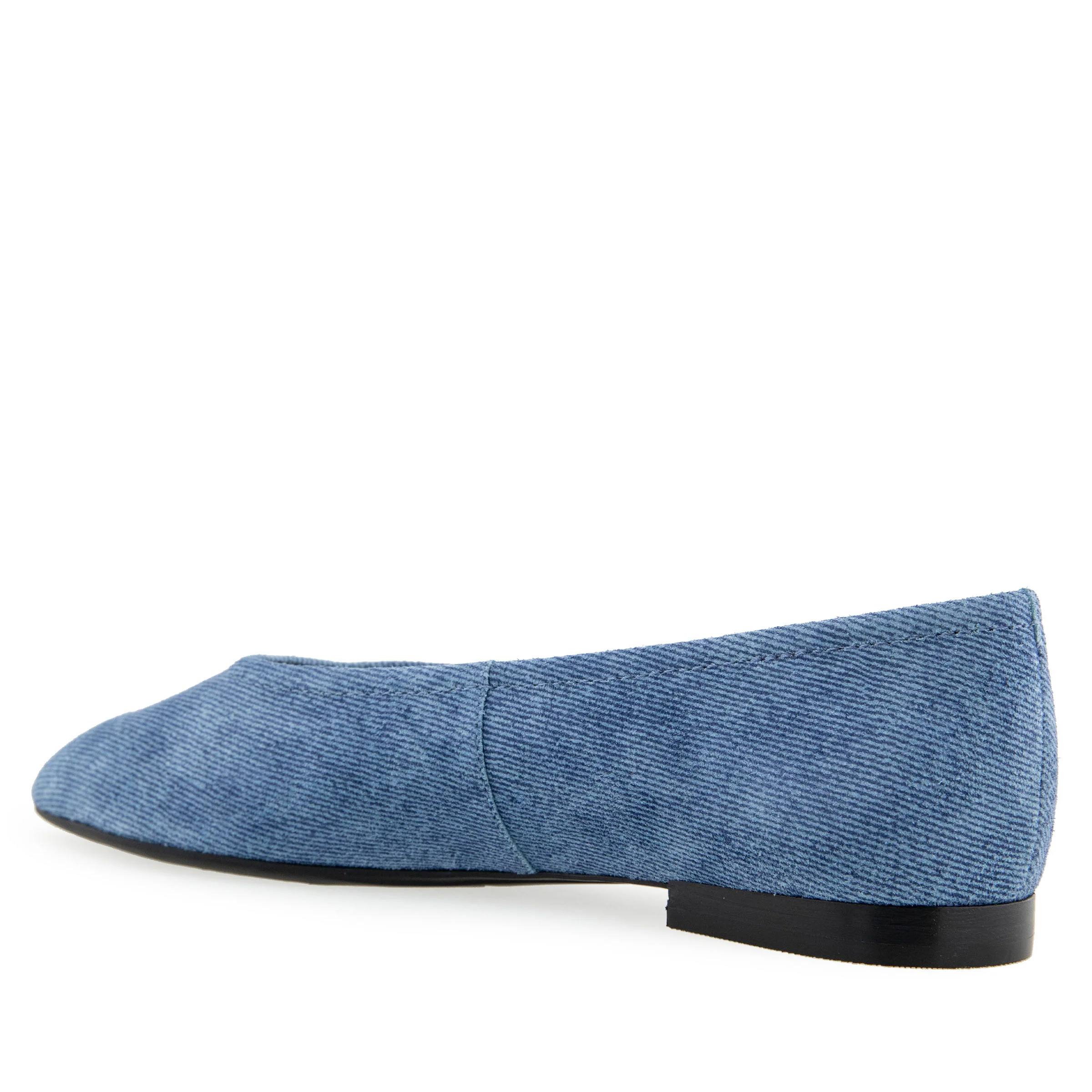 Amelie Casual Flat | Blue Denim Suede - Image 2