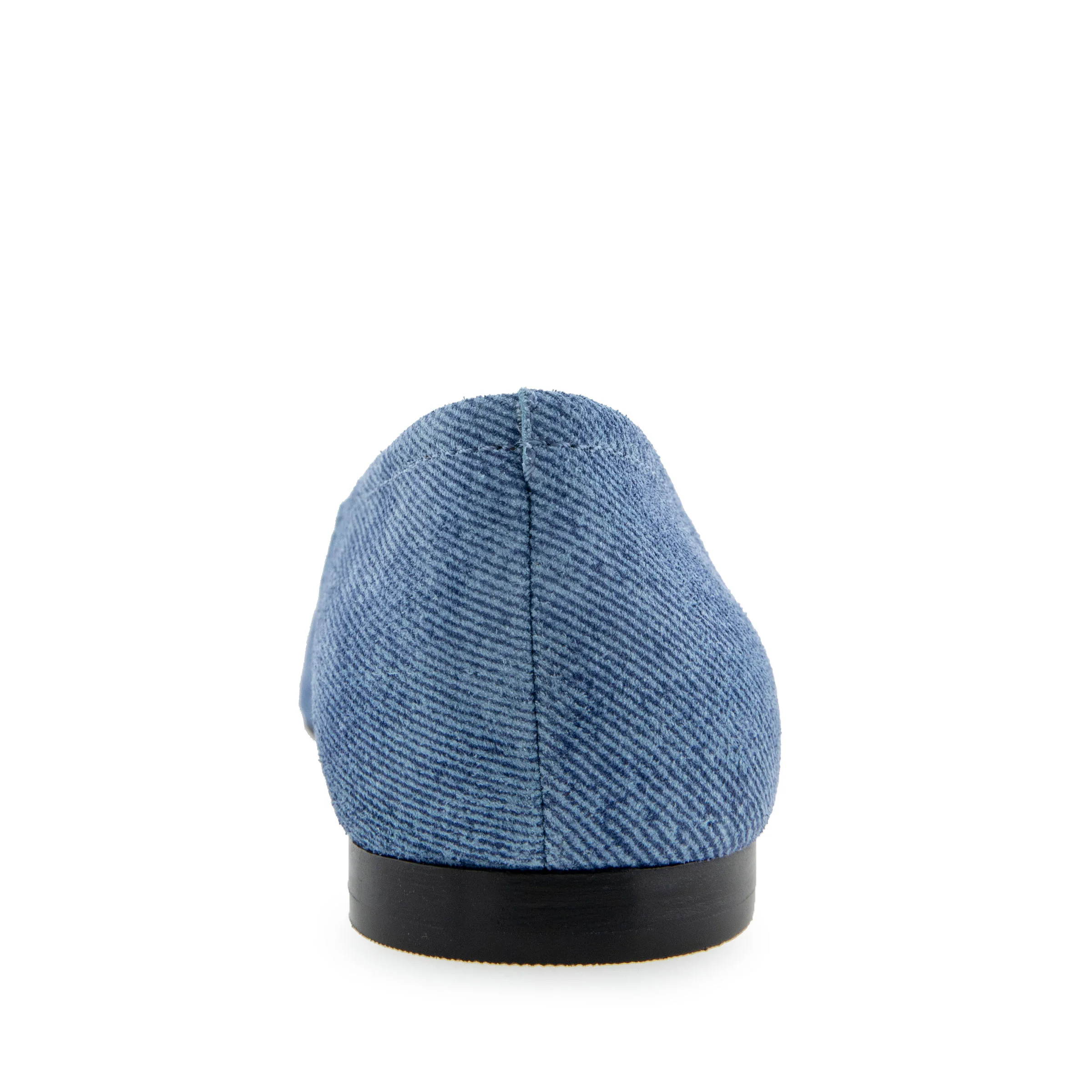 Amelie Casual Flat | Blue Denim Suede - Image 4