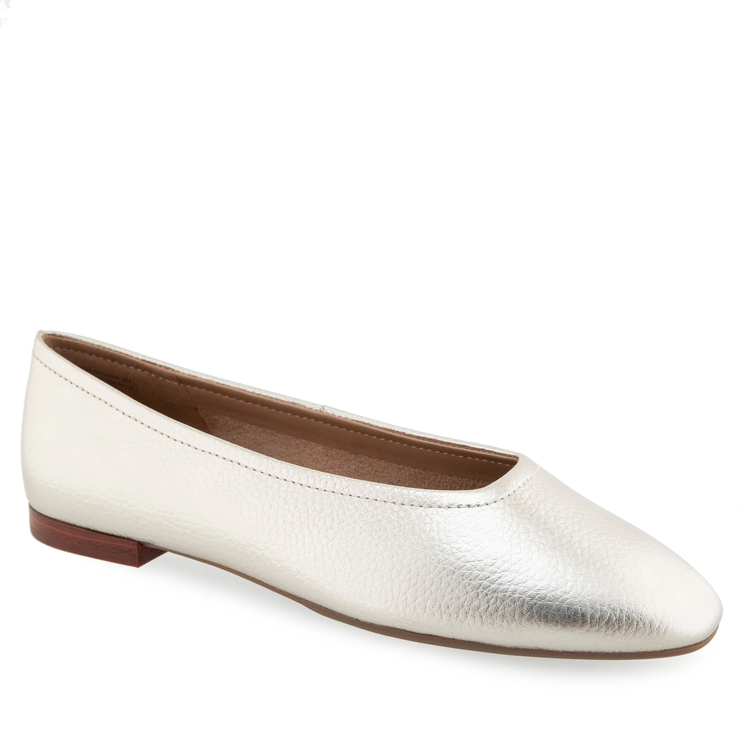 Amelie Casual Flat | Soft Gold Leather