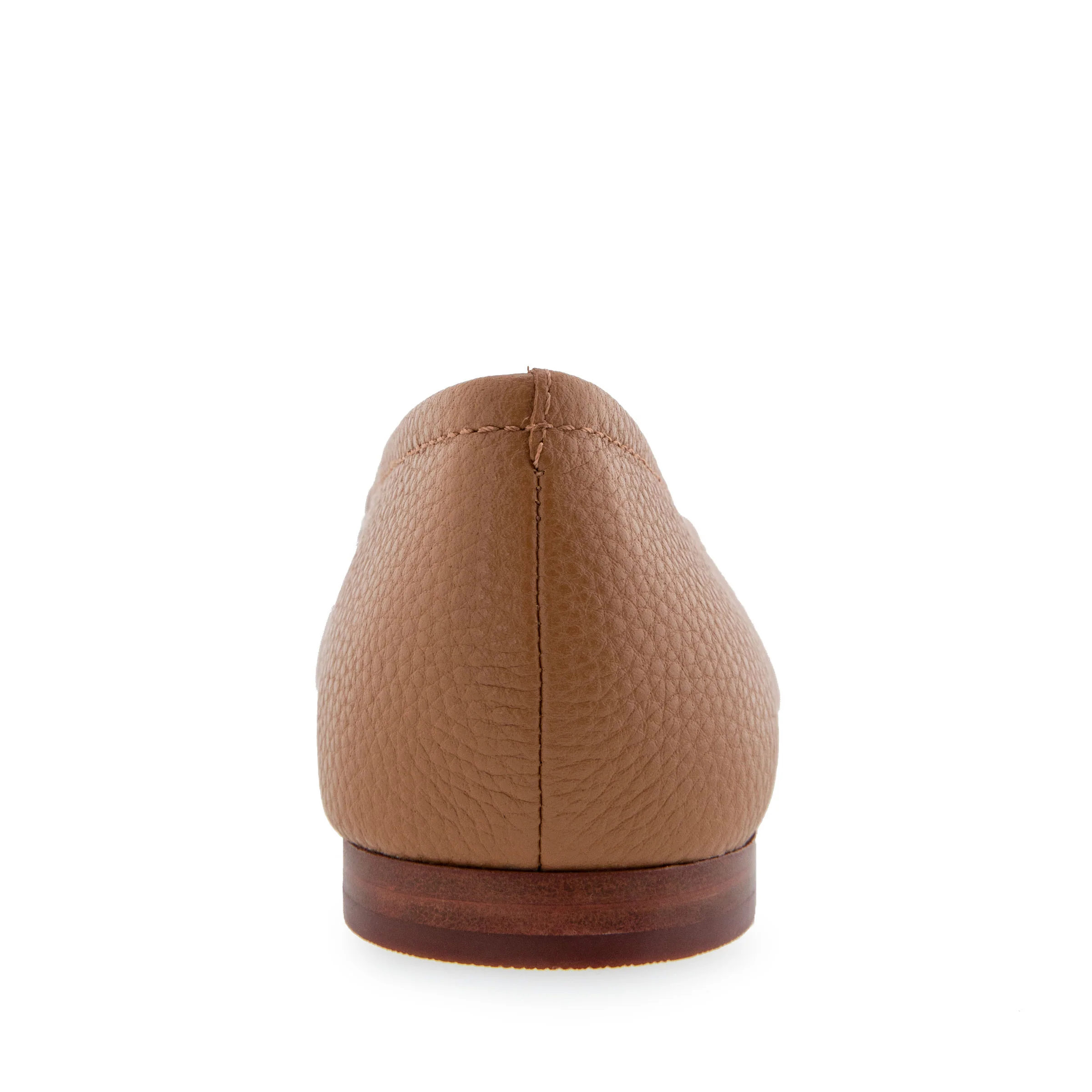 Amelie Casual Flat | Tan Pebbled Leather - Image 4
