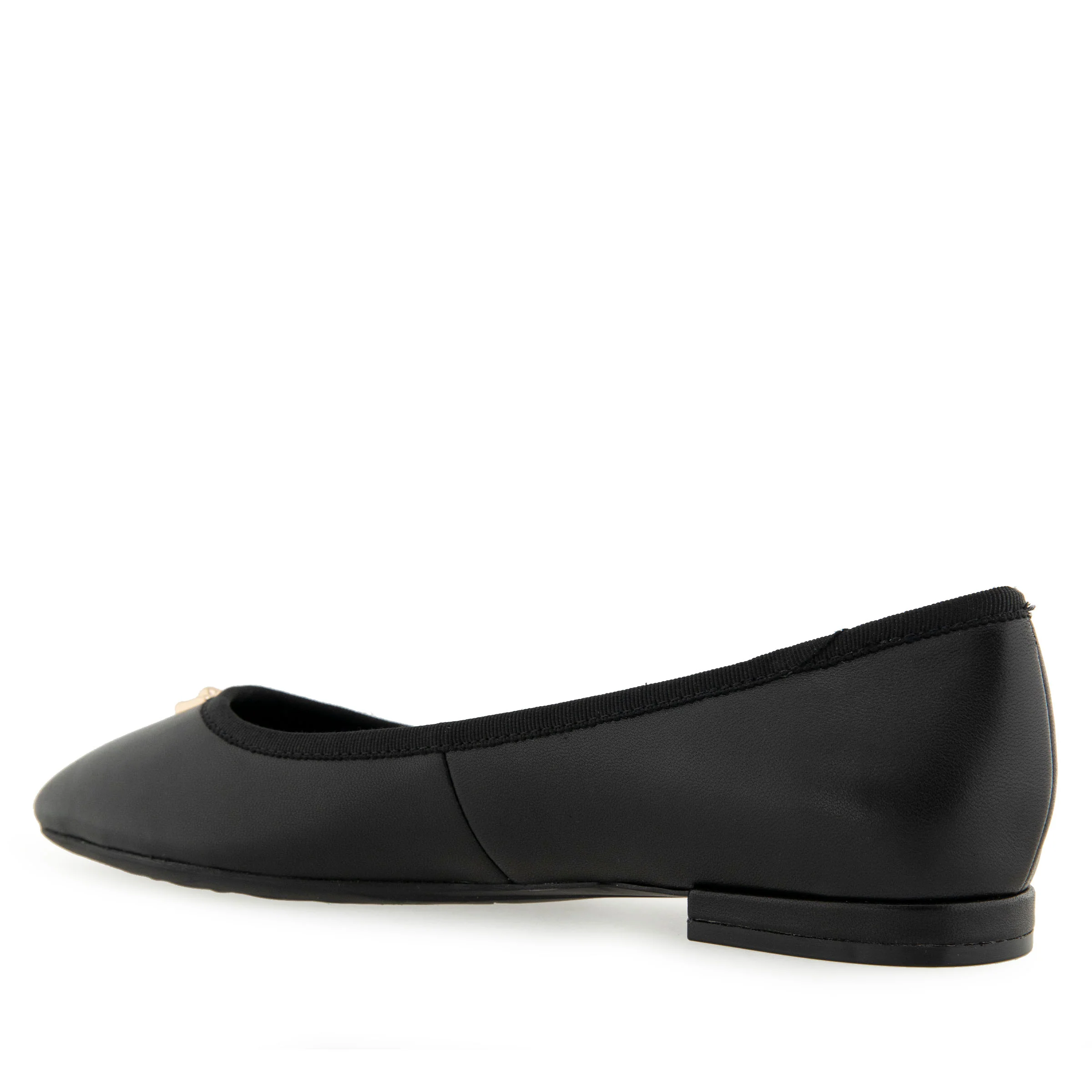 Arena Dress Flat | Black Leather - Image 2