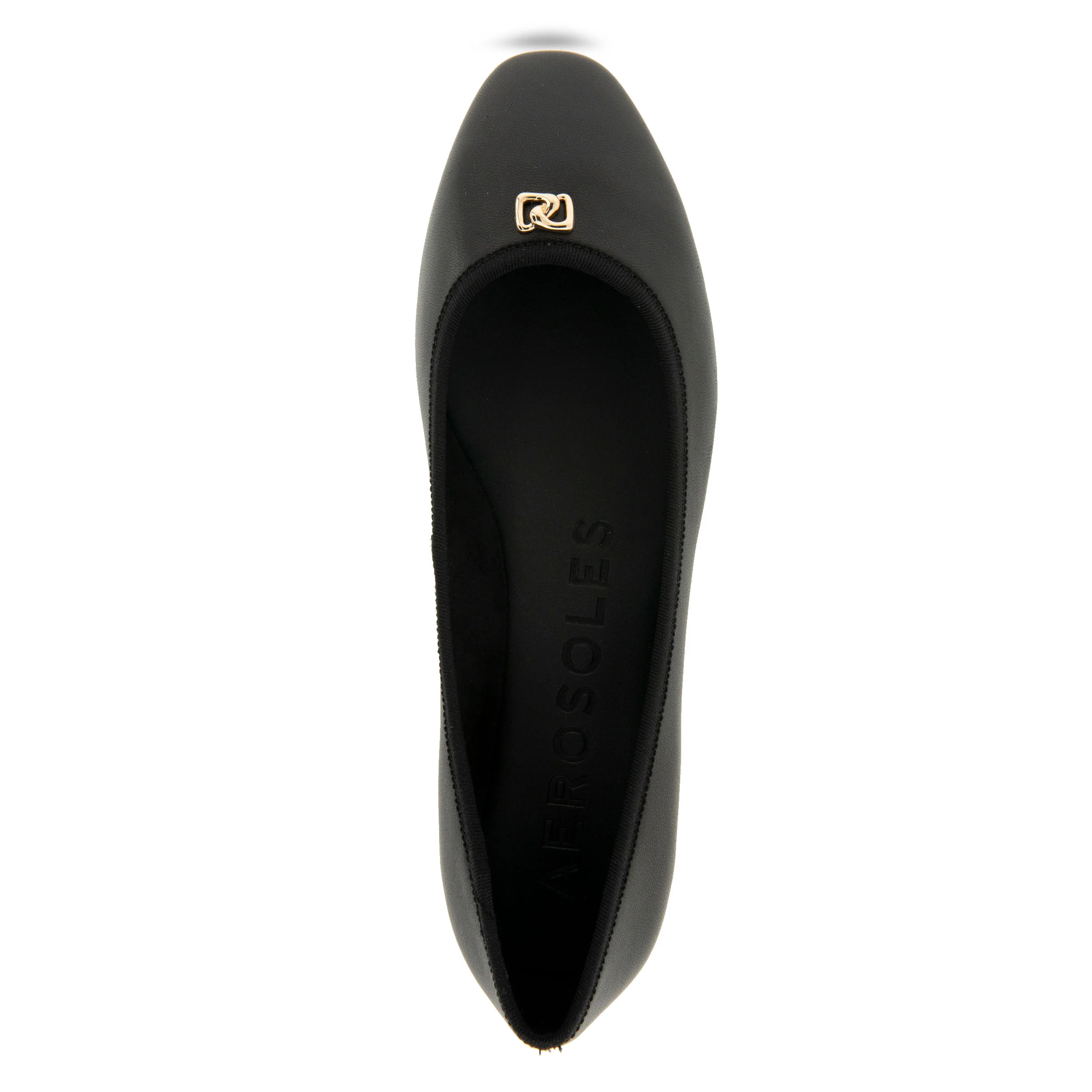 Arena Dress Flat | Black Leather - Image 3