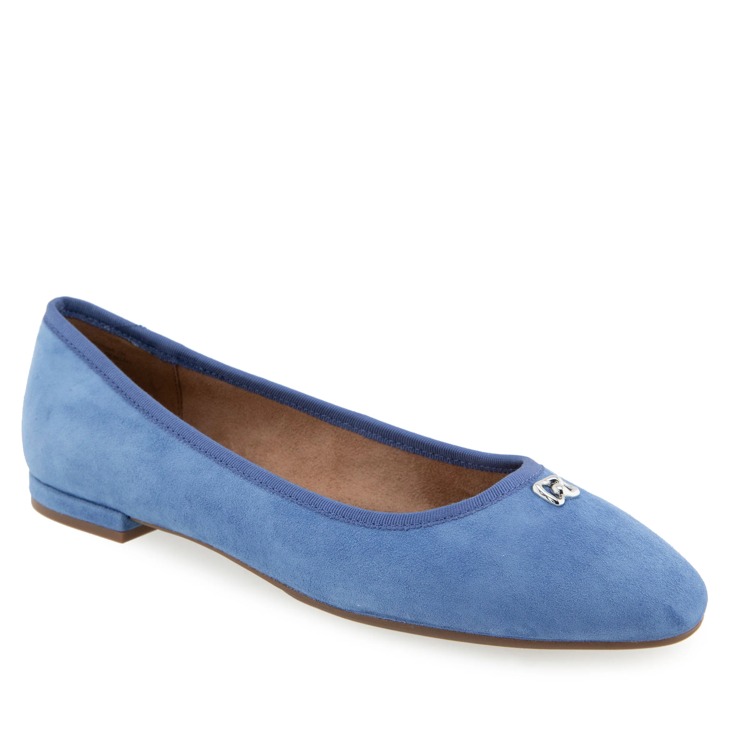 Arena Dress Flat | Blue Jean Suede
