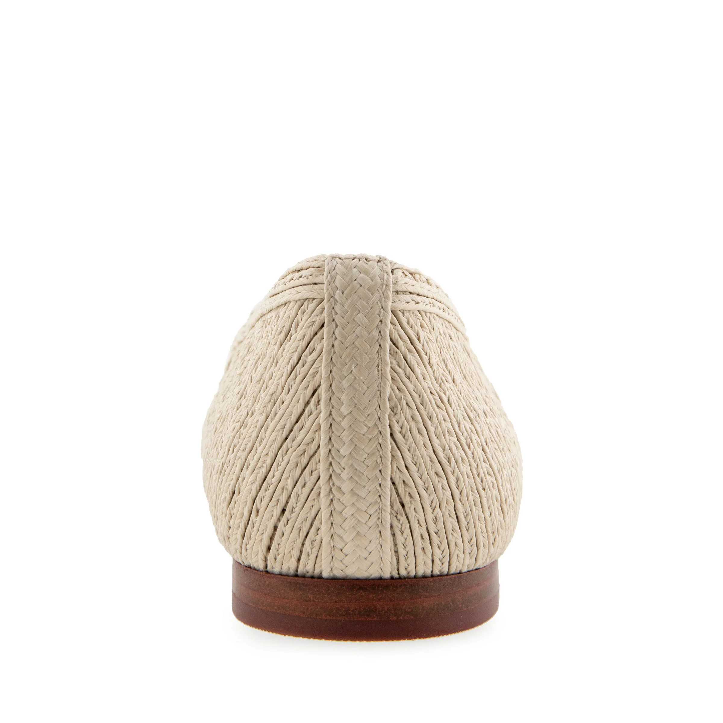 Arnoraff Dress Flat | Natural Embroidered Raffia - Image 4