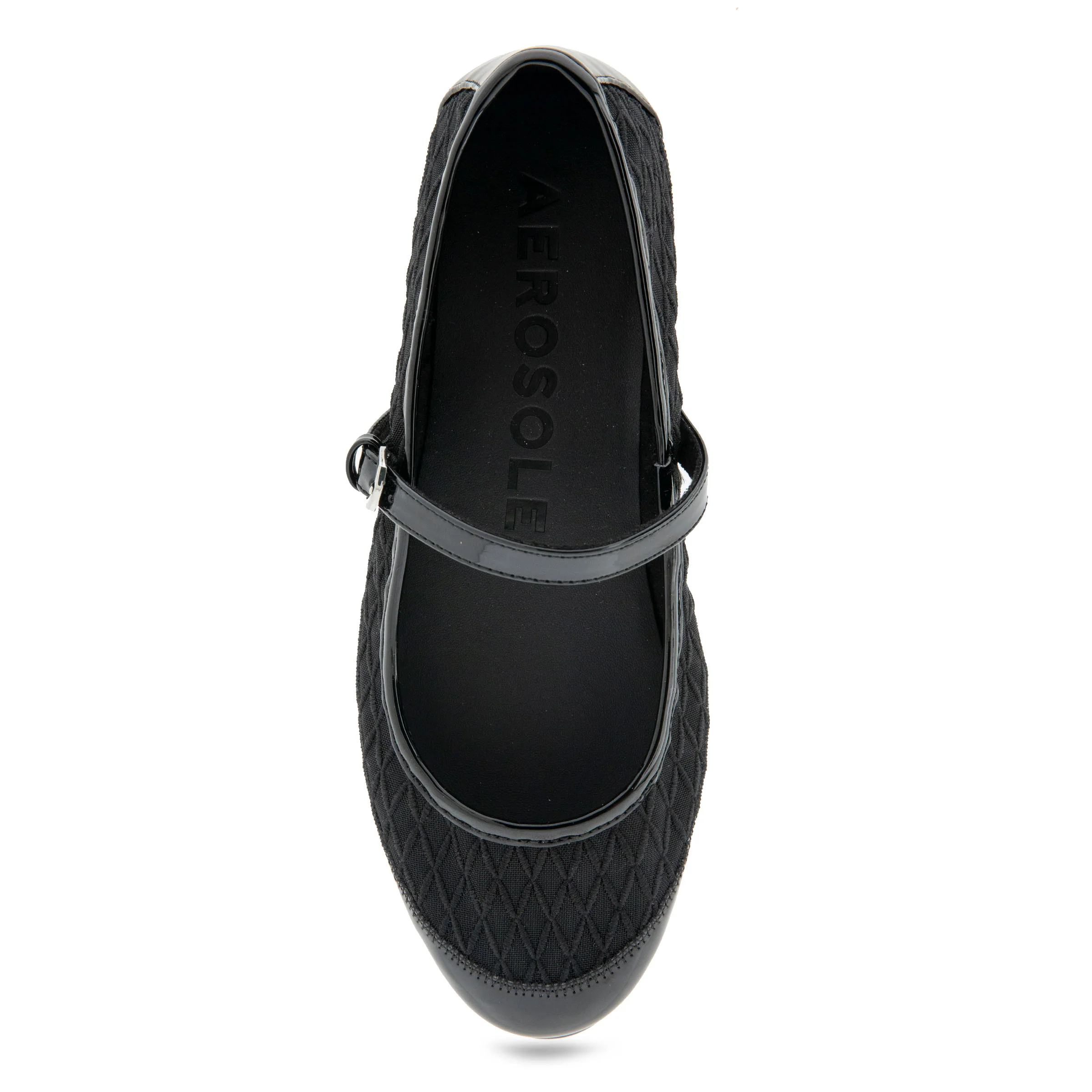 Baylee Casual Flat | Black Mesh Fabric - Image 3