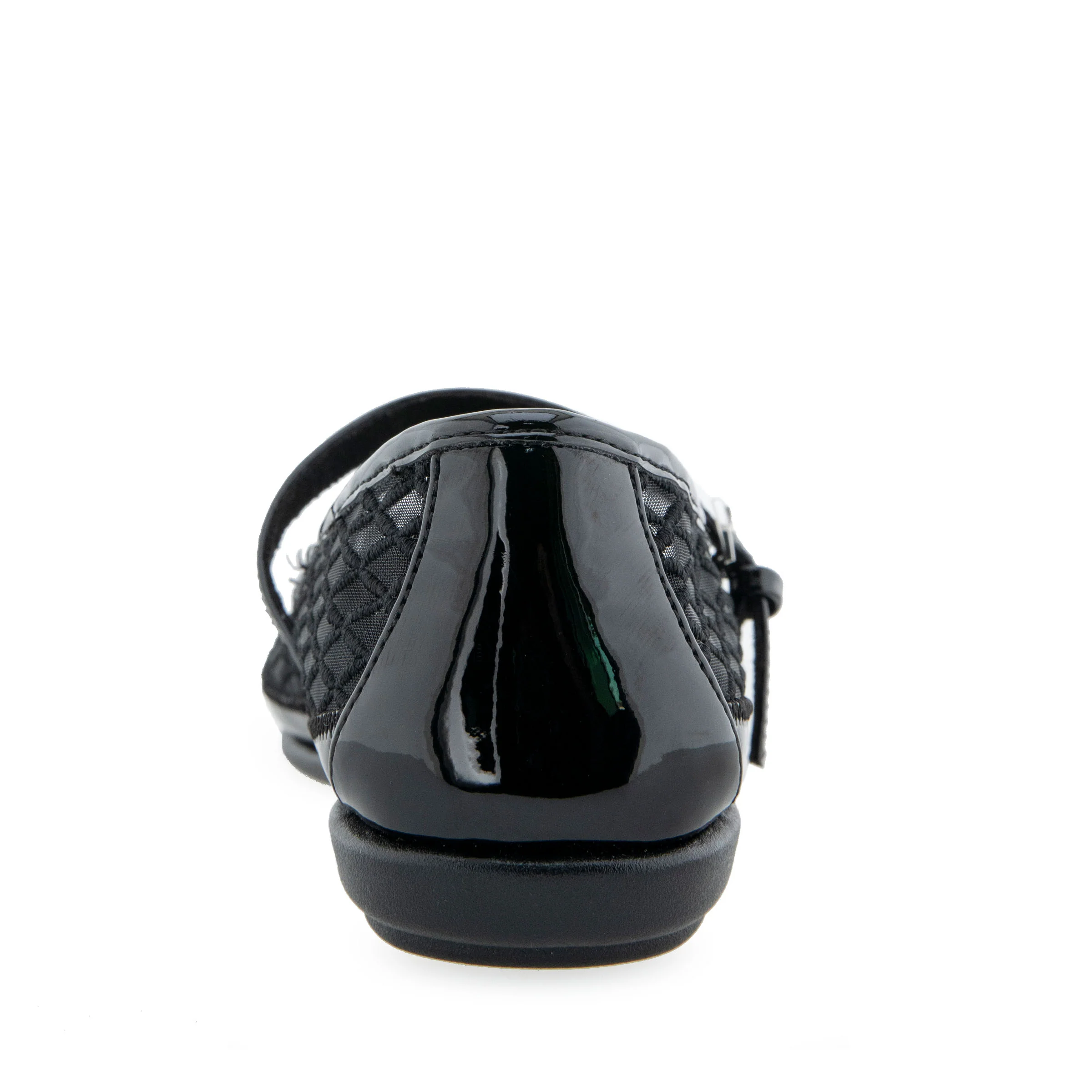 Baylee Casual Flat | Black Mesh Fabric - Image 4
