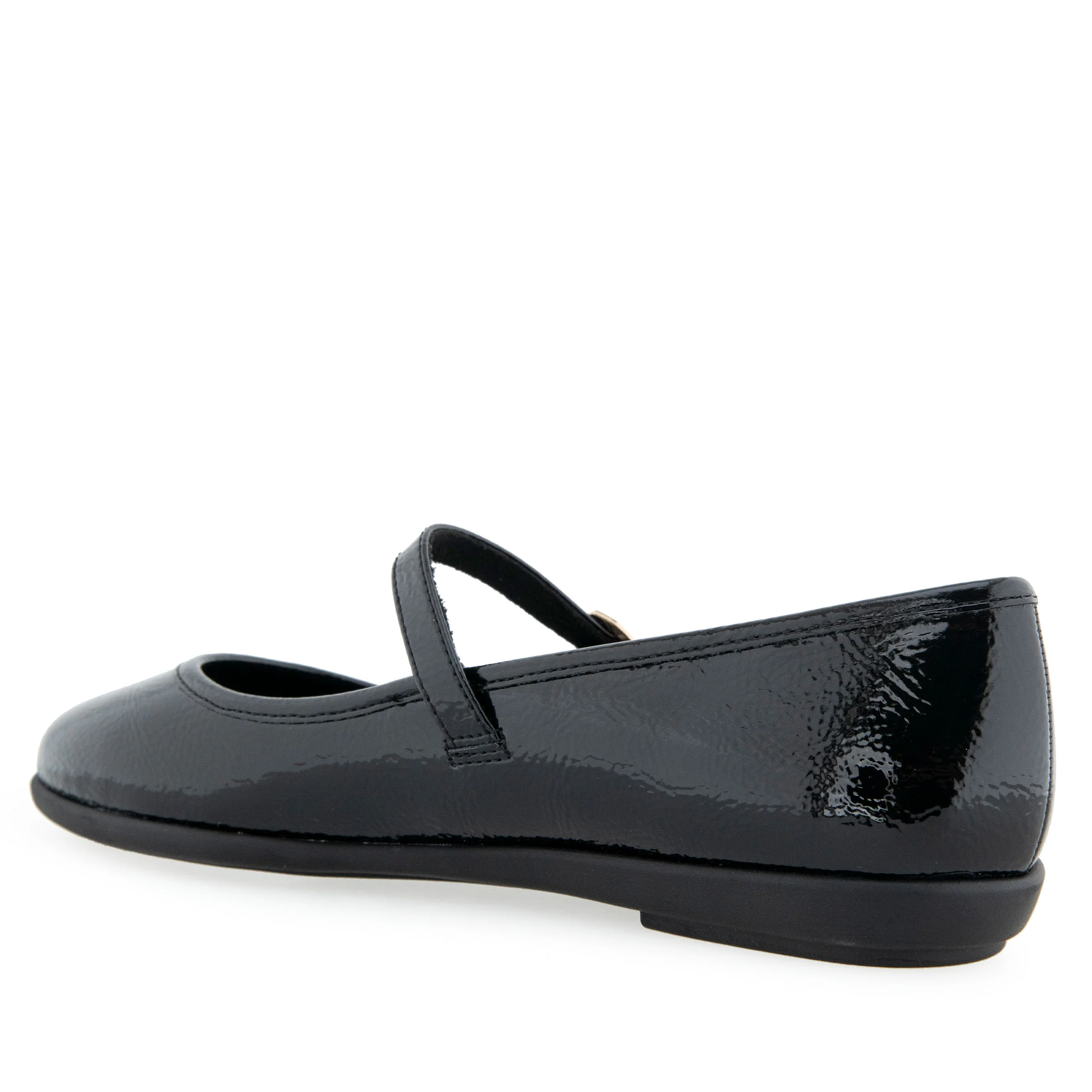 Baylee Casual Flat | Black Patent Faux Leather - Image 2