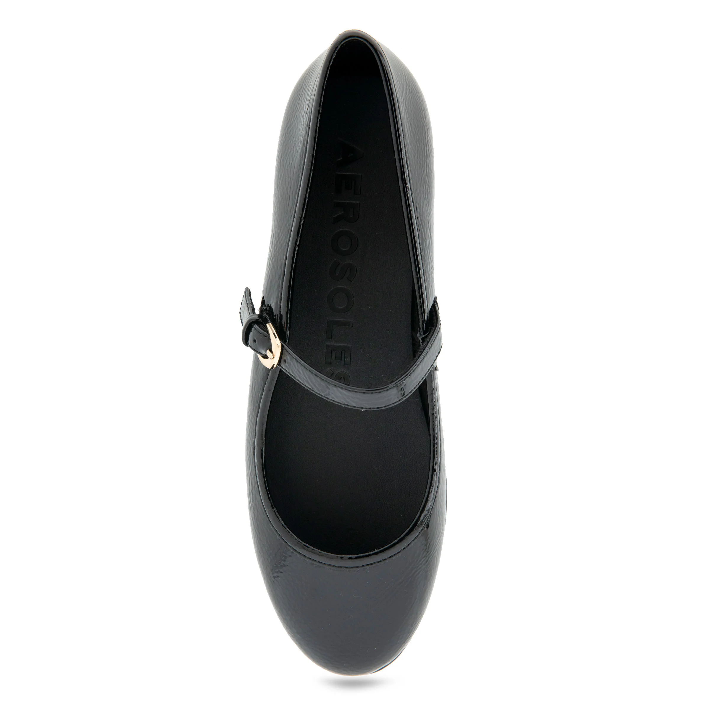 Baylee Casual Flat | Black Patent Faux Leather - Image 3