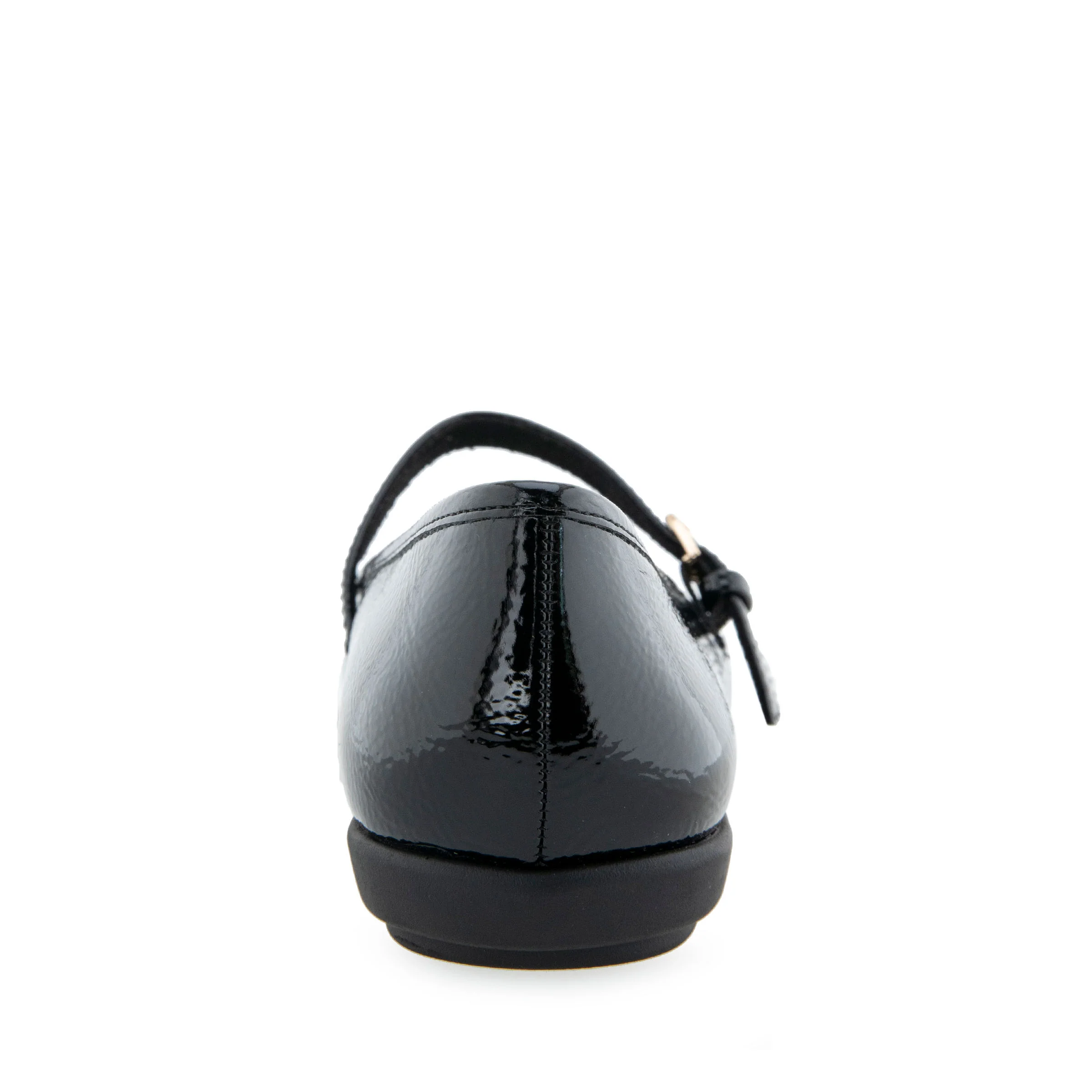 Baylee Casual Flat | Black Patent Faux Leather - Image 4
