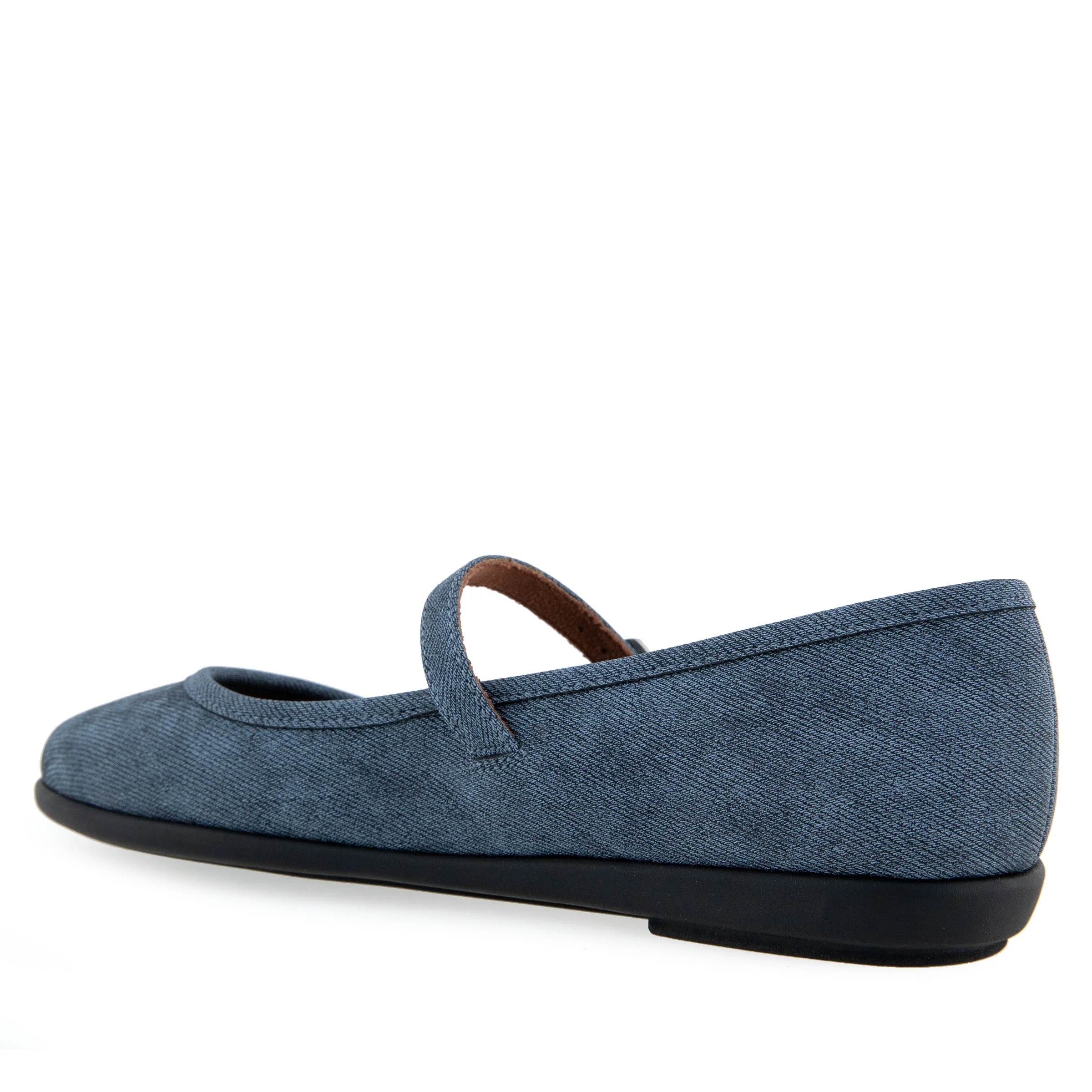 Baylee Casual Flat | Denim  Faux Leather - Image 2