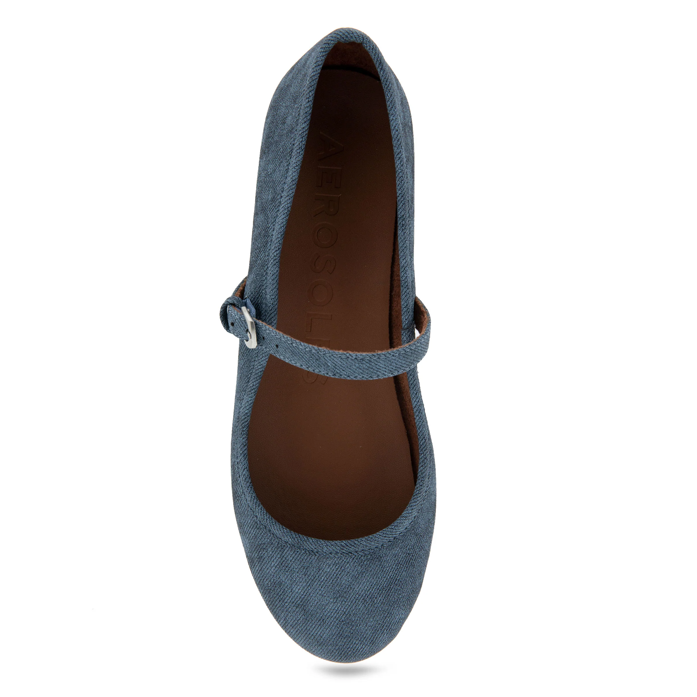 Baylee Casual Flat | Denim  Faux Leather - Image 3