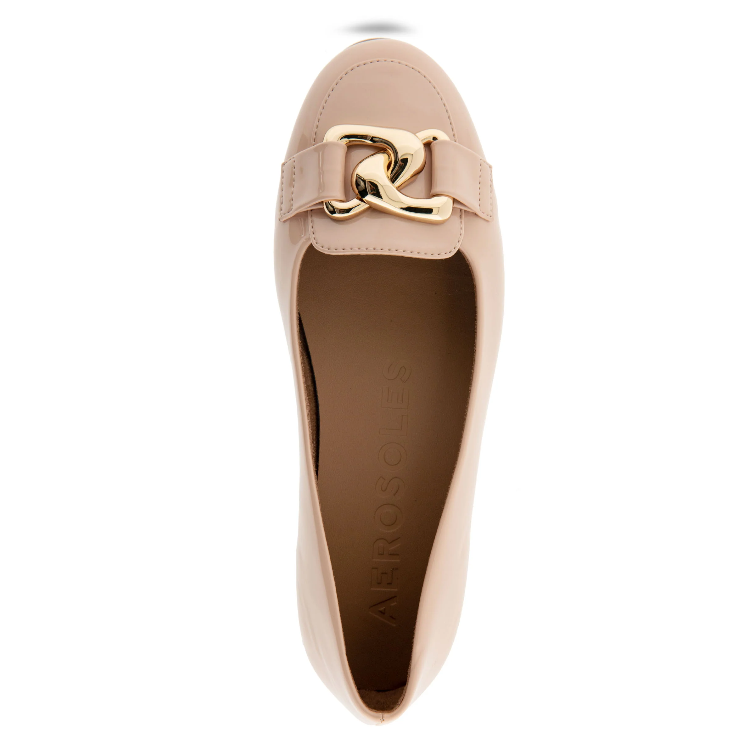 Bell Casual Flat | Cipria Patent Faux Leather - Image 3