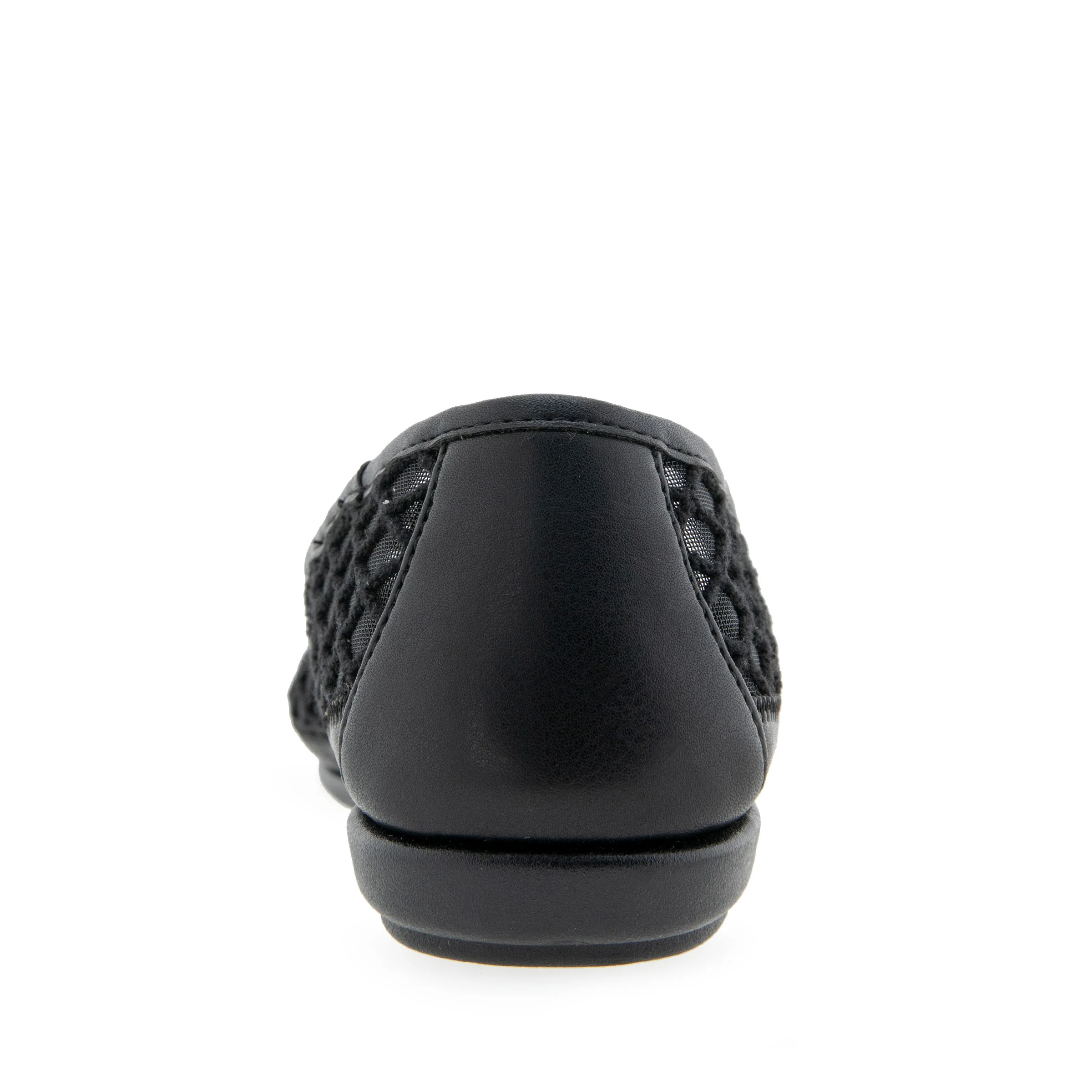 Bria Casual Flat | Black Mesh Fabric - Image 4