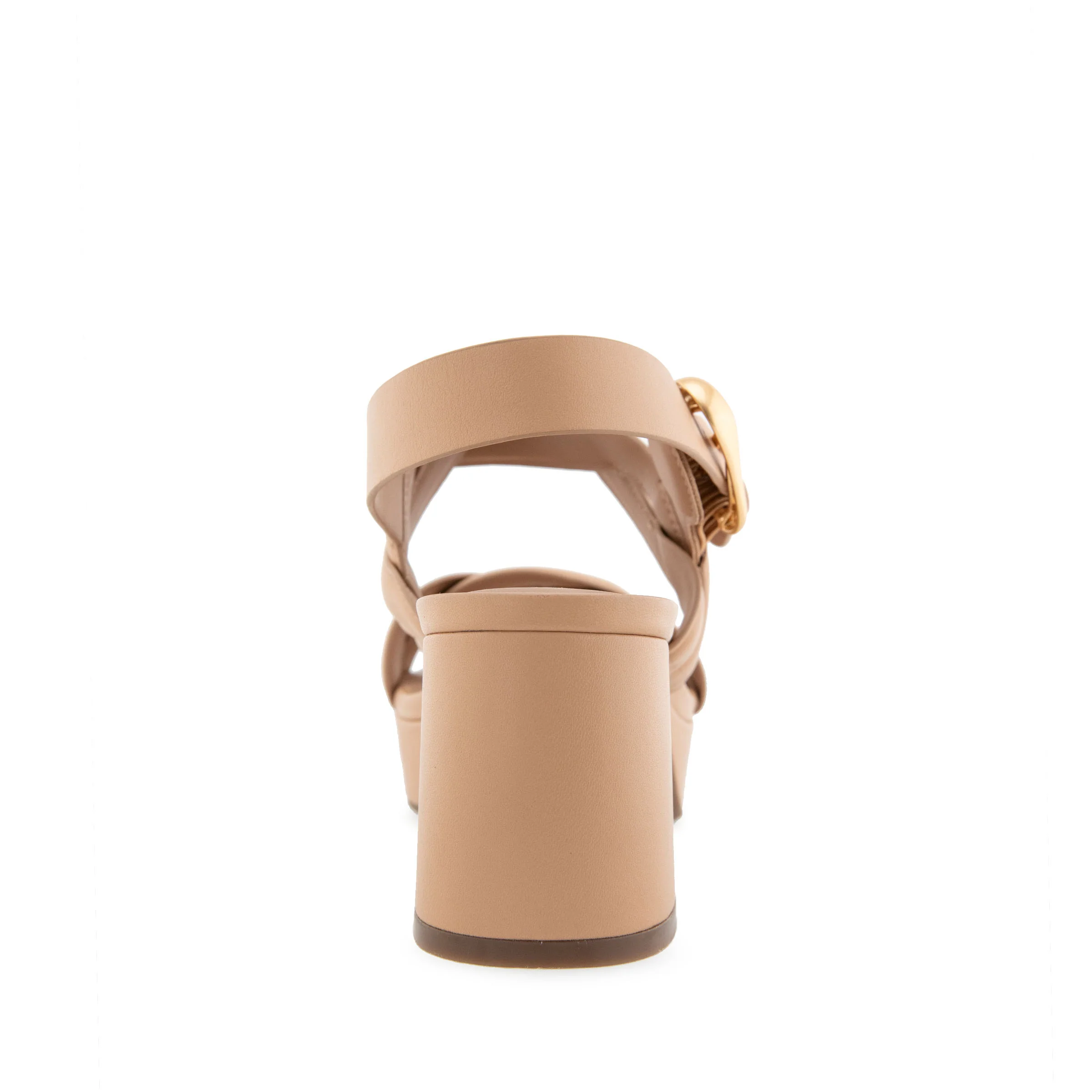 Camea Sandal Platform | Beige Bisque Leather - Image 4