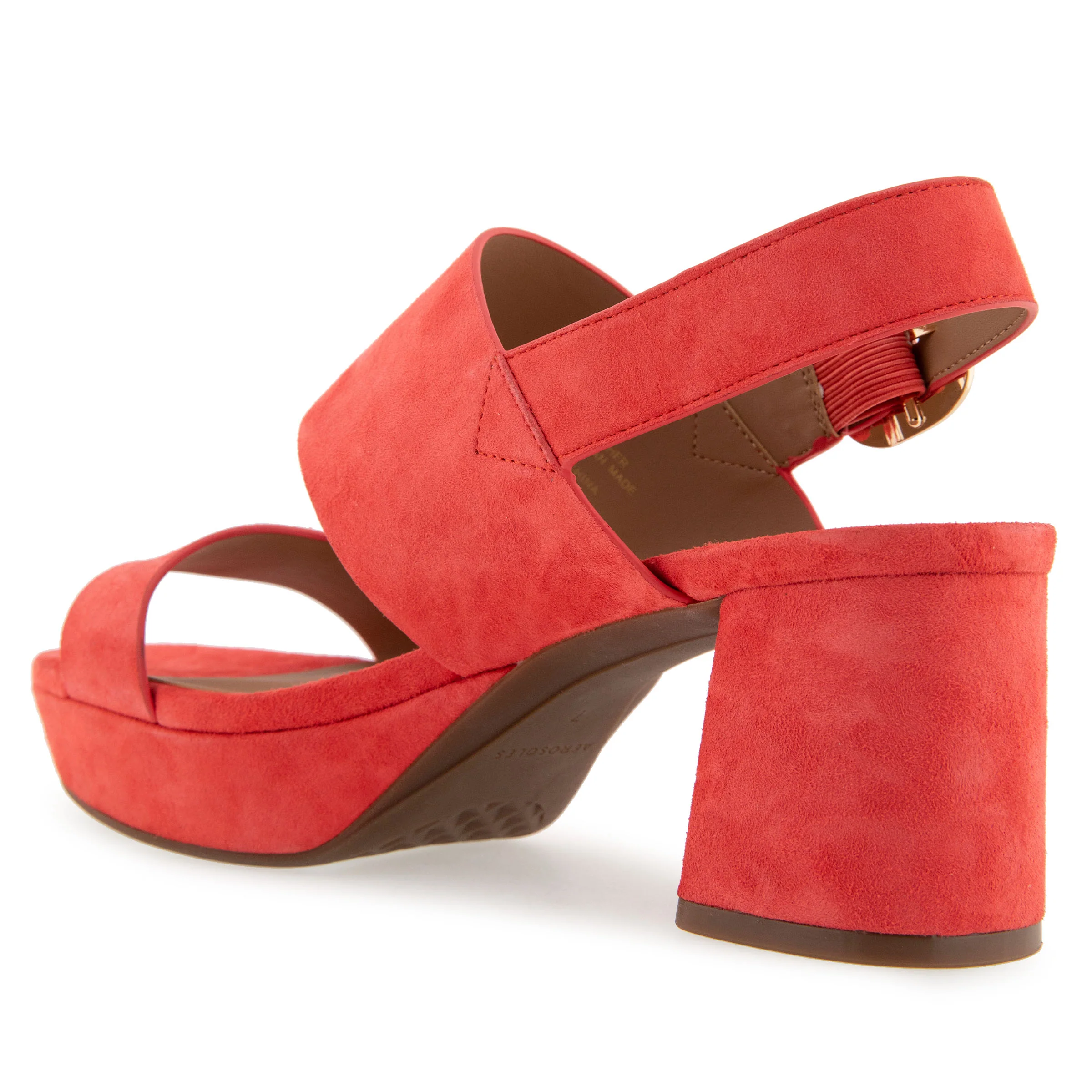 Camera Sandal Platform | Coral Suede - Image 2
