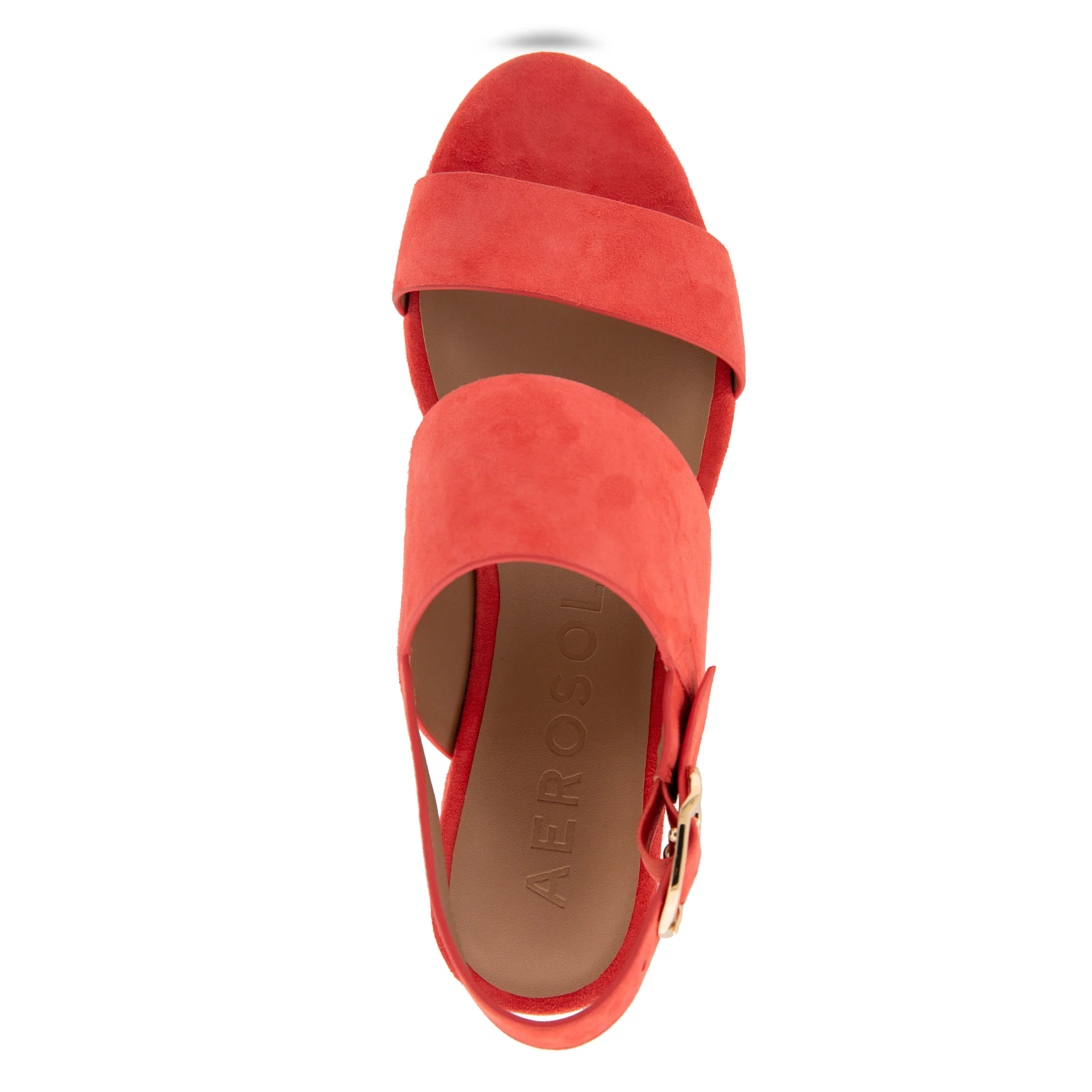 Camera Sandal Platform | Coral Suede - Image 3