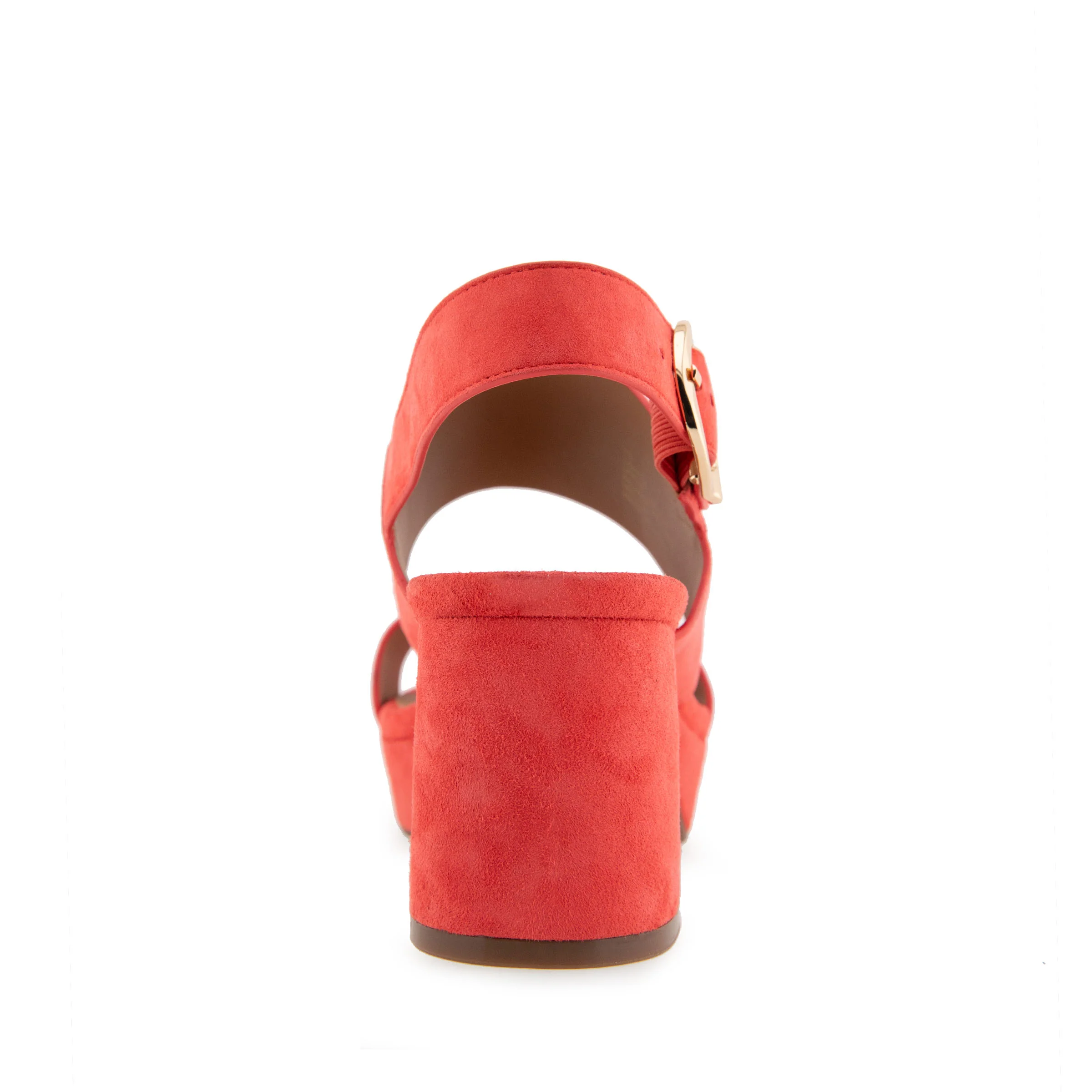 Camera Sandal Platform | Coral Suede - Image 4