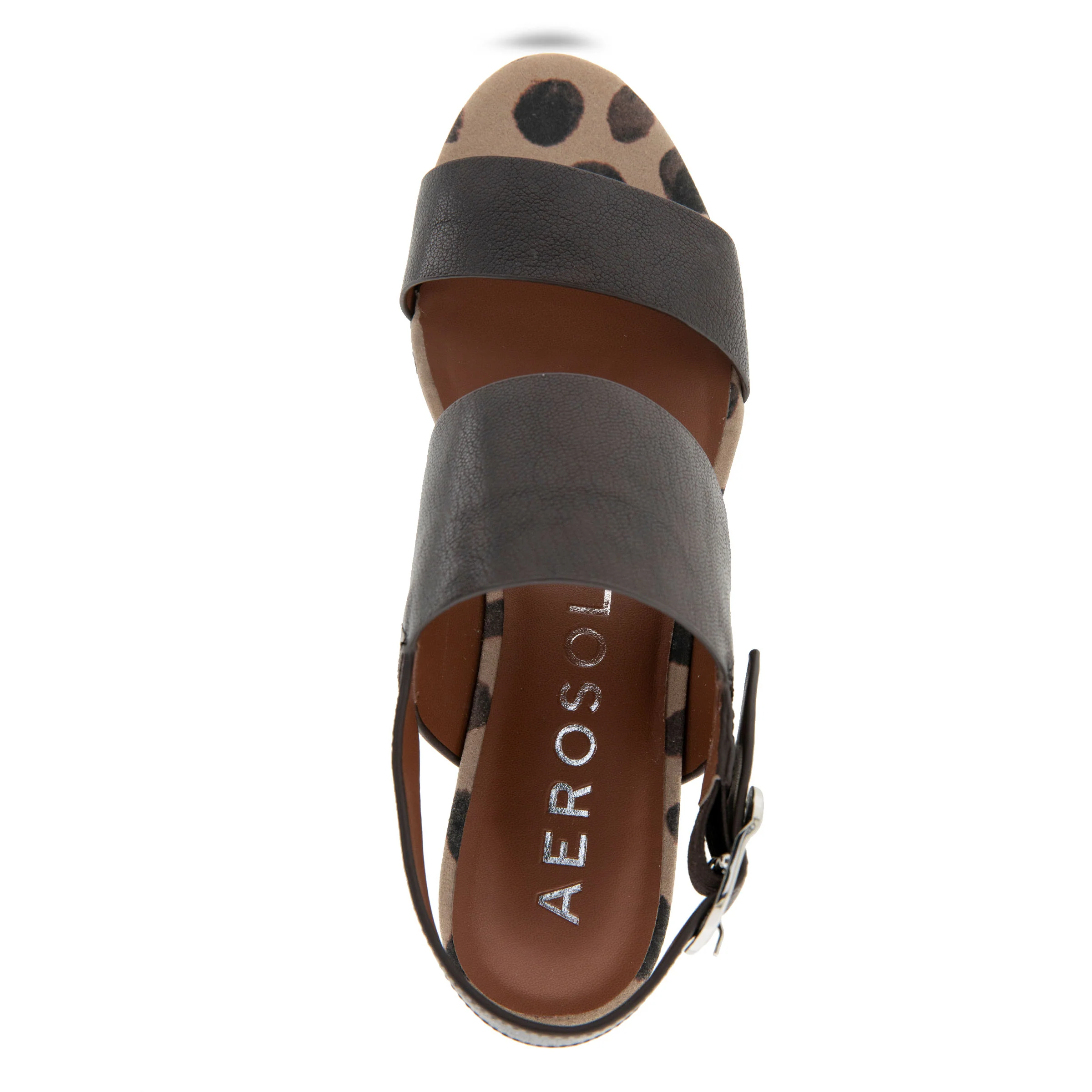 Camera Sandal Platform | Java Spotted Print Leather - Image 3