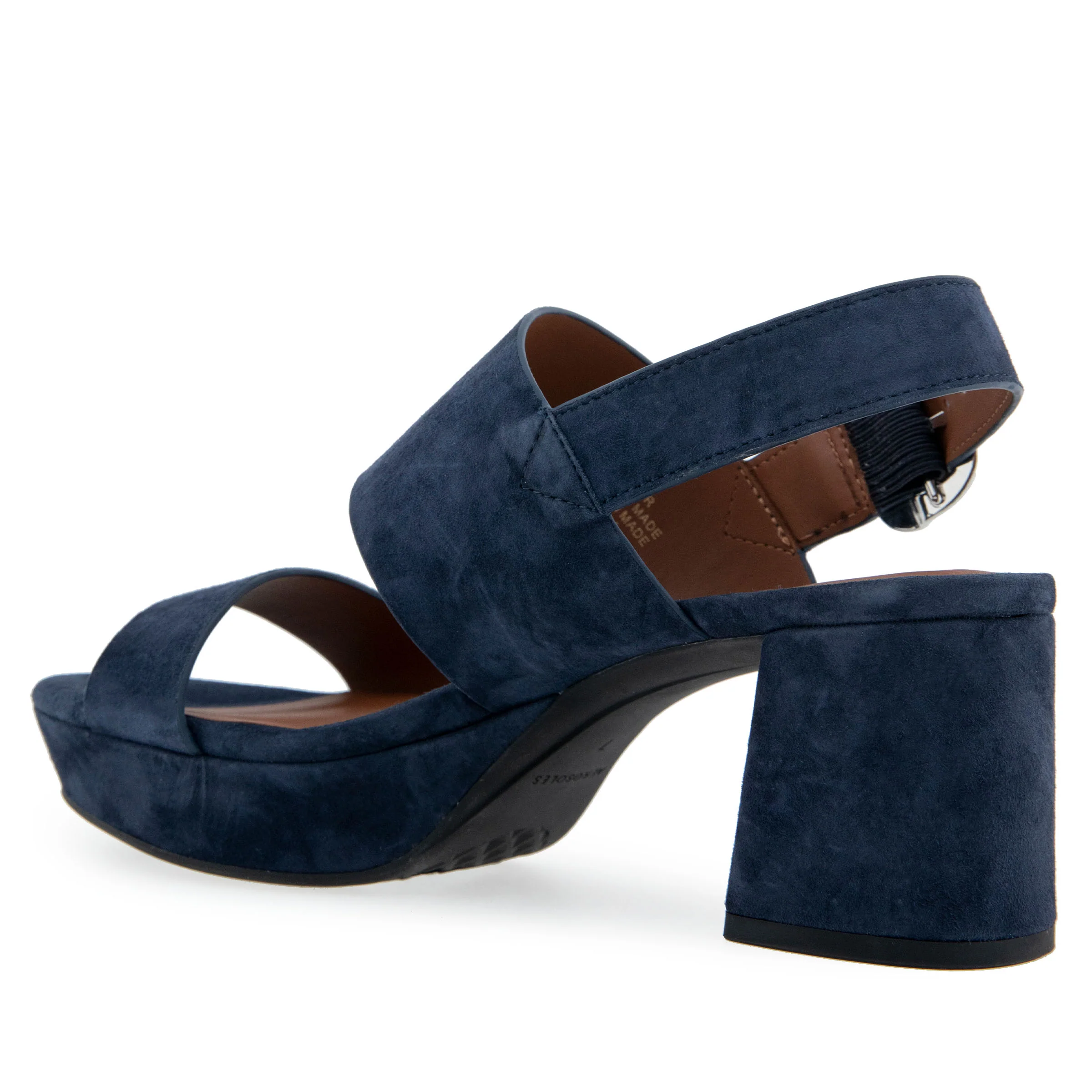 Camera Sandal Platform | Navy Suede - Image 2