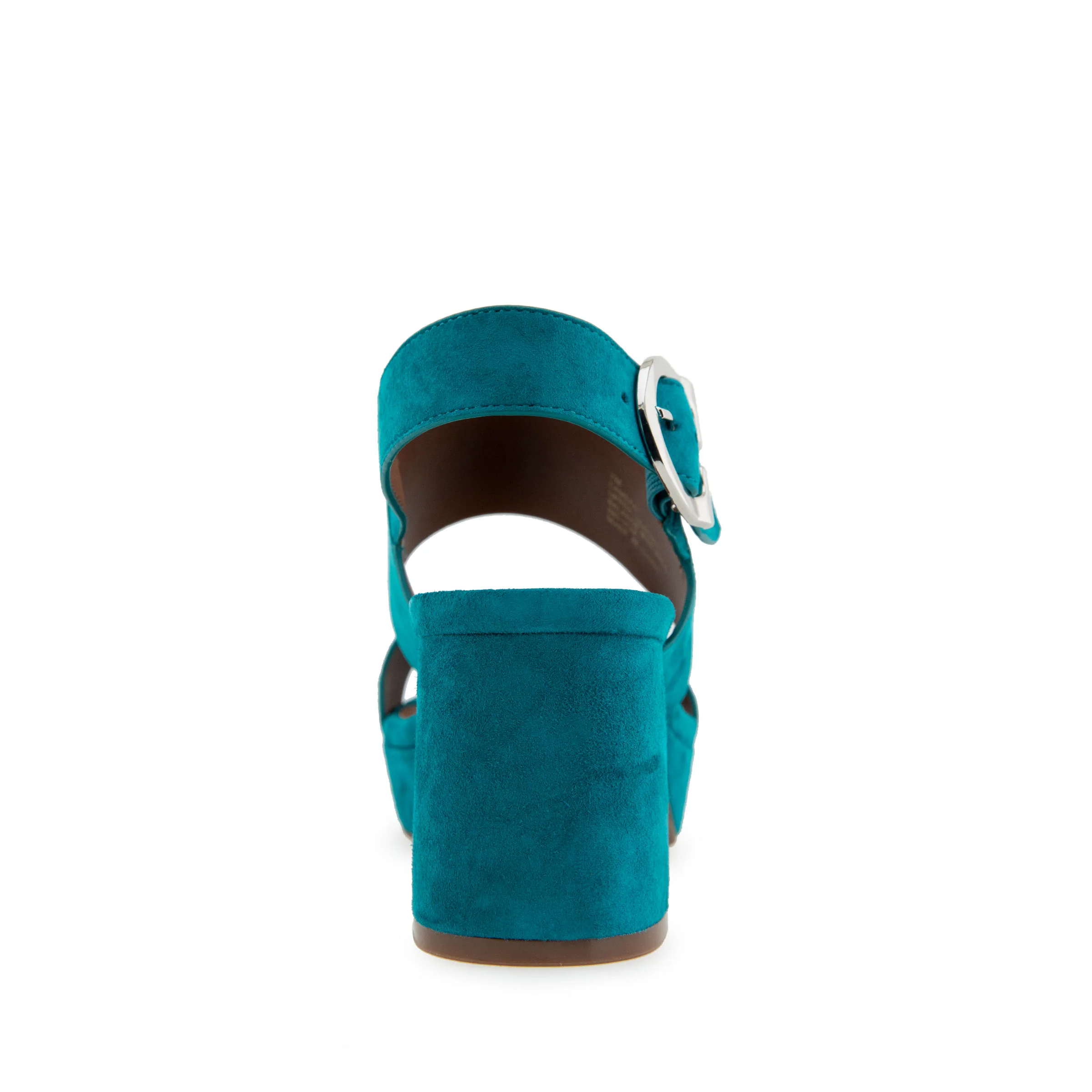 Camera Sandal Platform | Teal Suede - Image 4