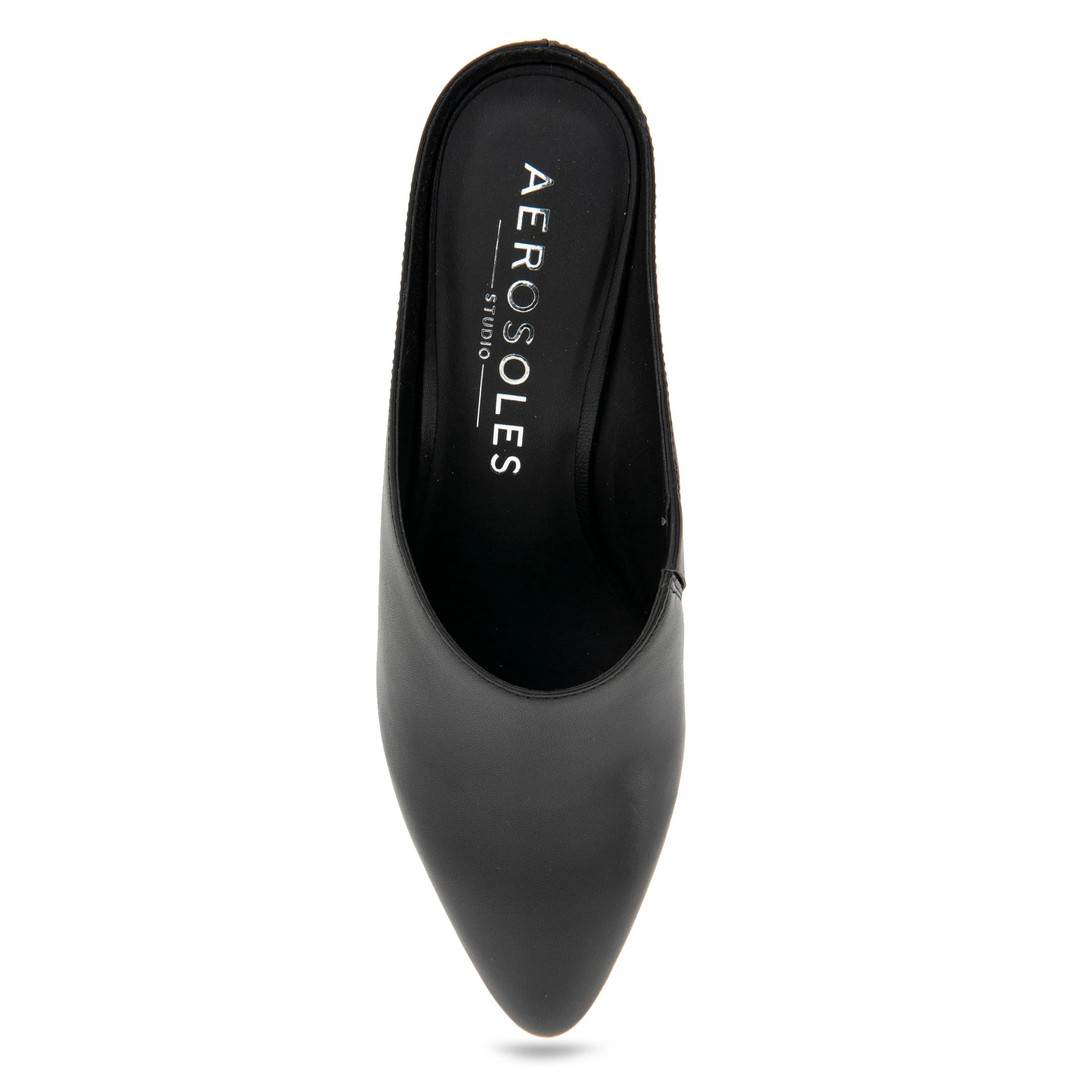 Camia Dress Wedge | Black Leather - Image 3
