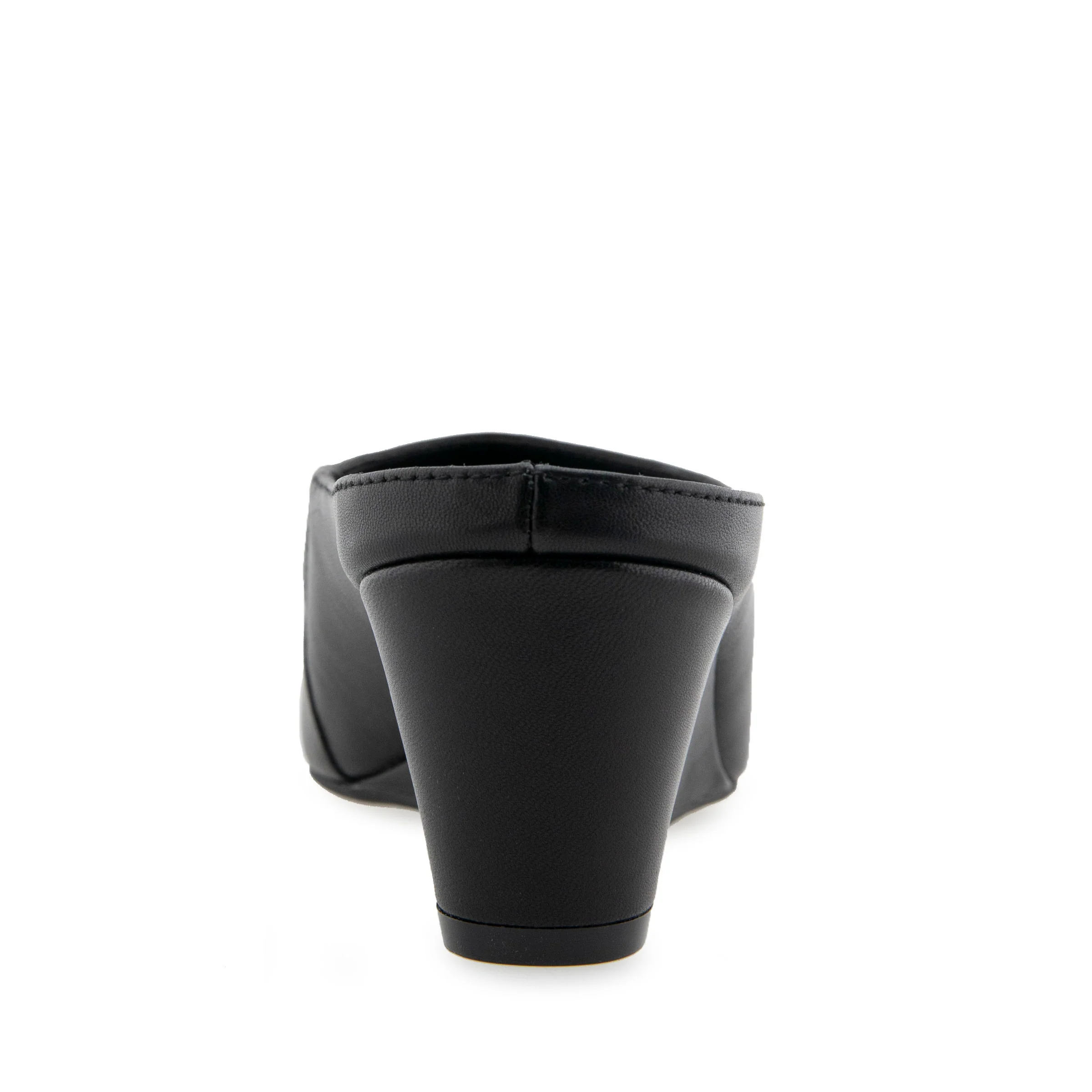 Camia Dress Wedge | Black Leather - Image 4