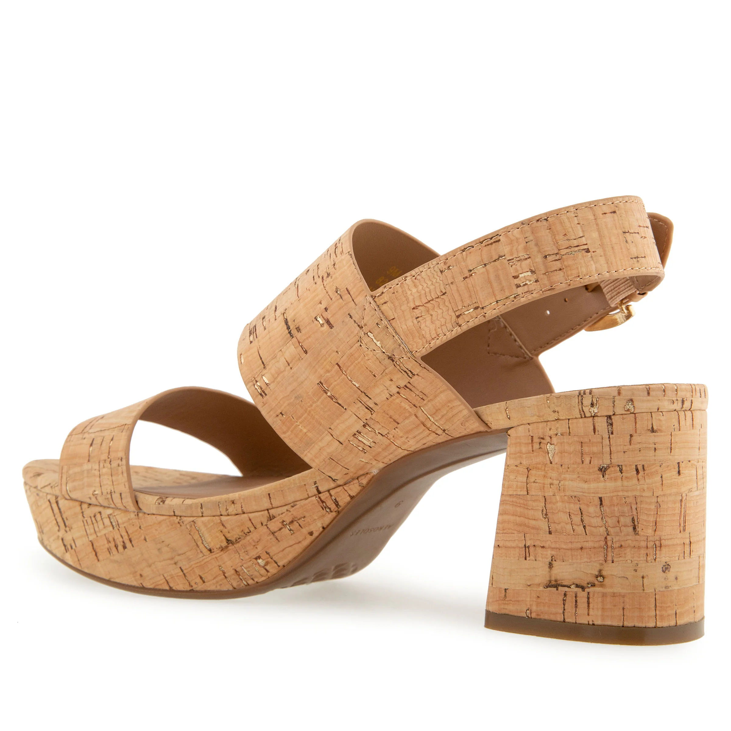 Camilia Sandal Platform | Cork/Gold Flecks - Image 2