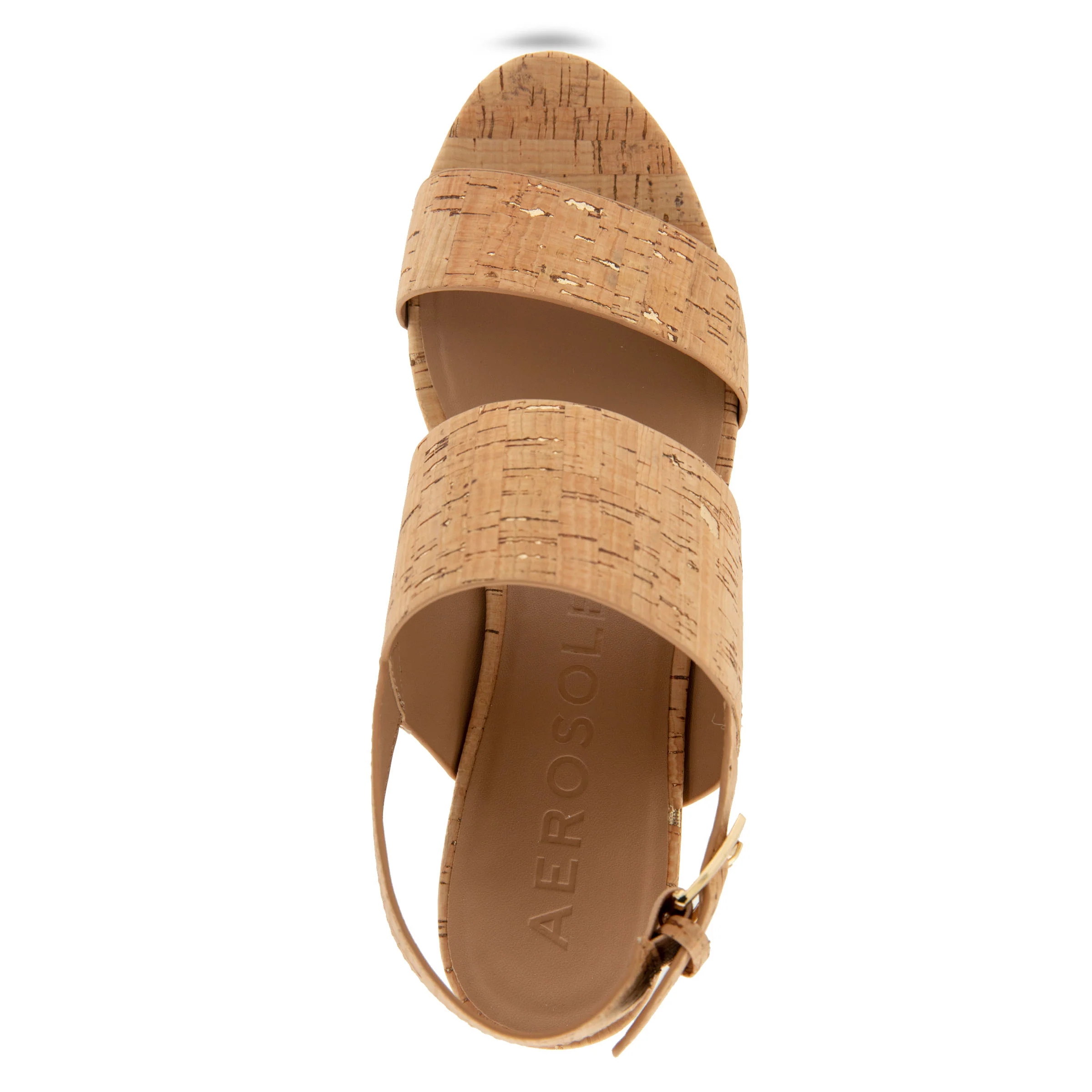 Camilia Sandal Platform | Cork/Gold Flecks - Image 3