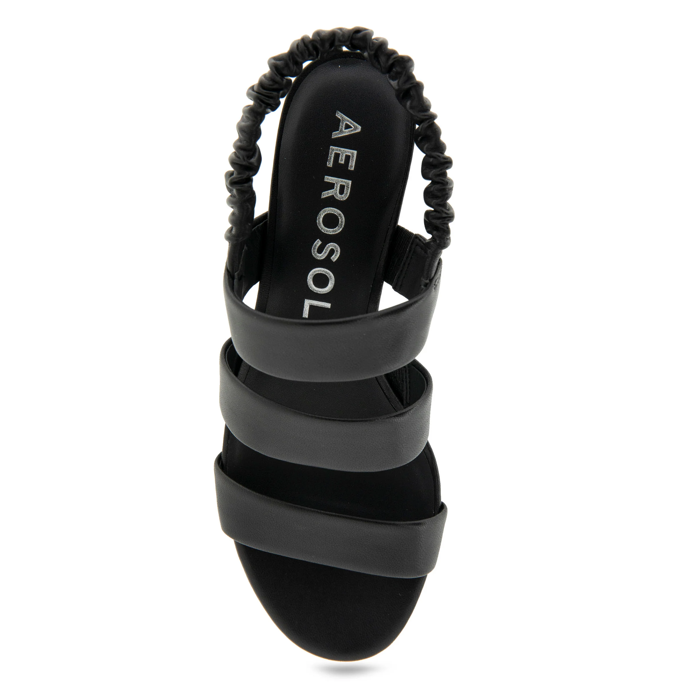 Clarissa Sandal Dress Block Heel | Black Leather - Image 3