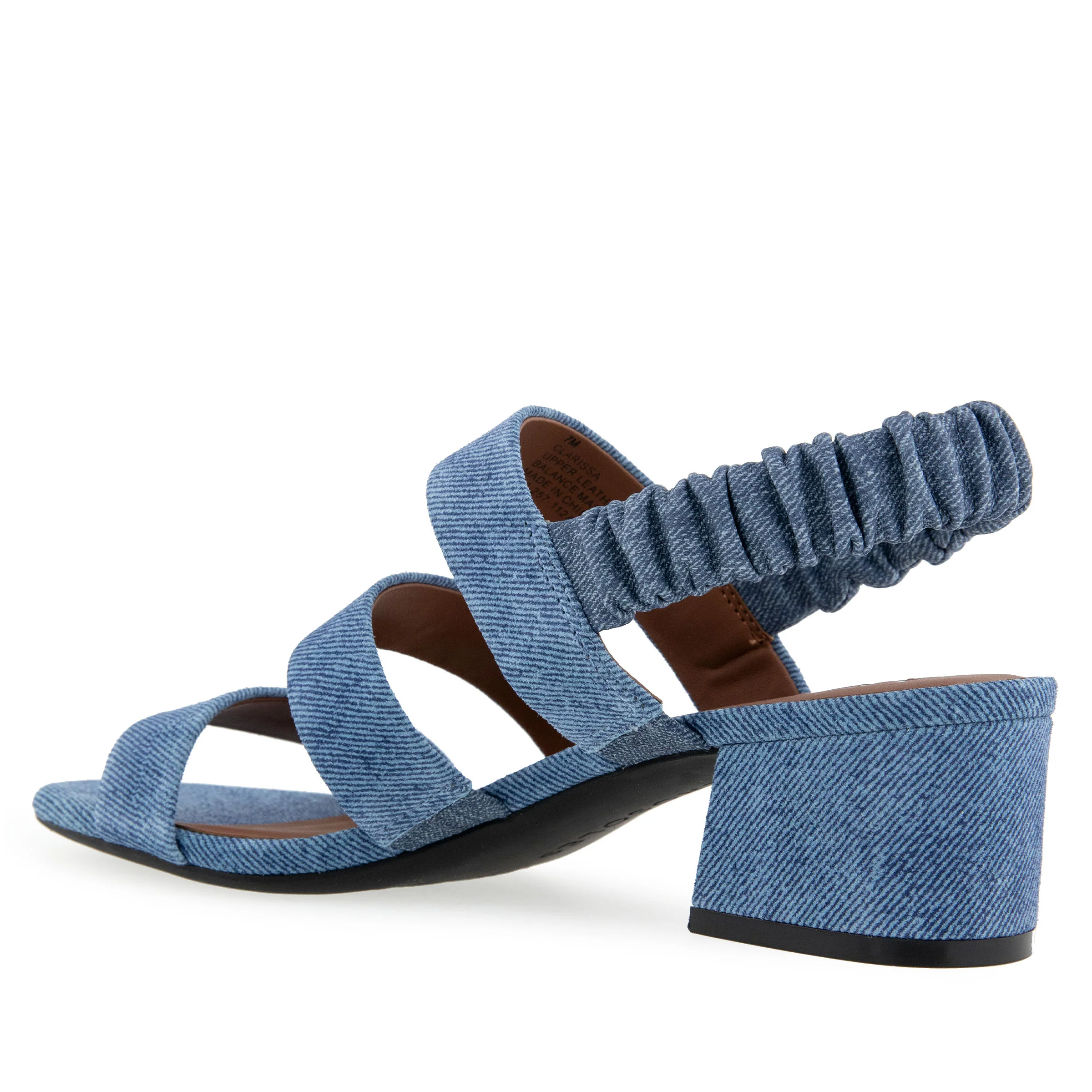 Clarissa Sandal Dress Block Heel | Blue Jean Suede - Image 2