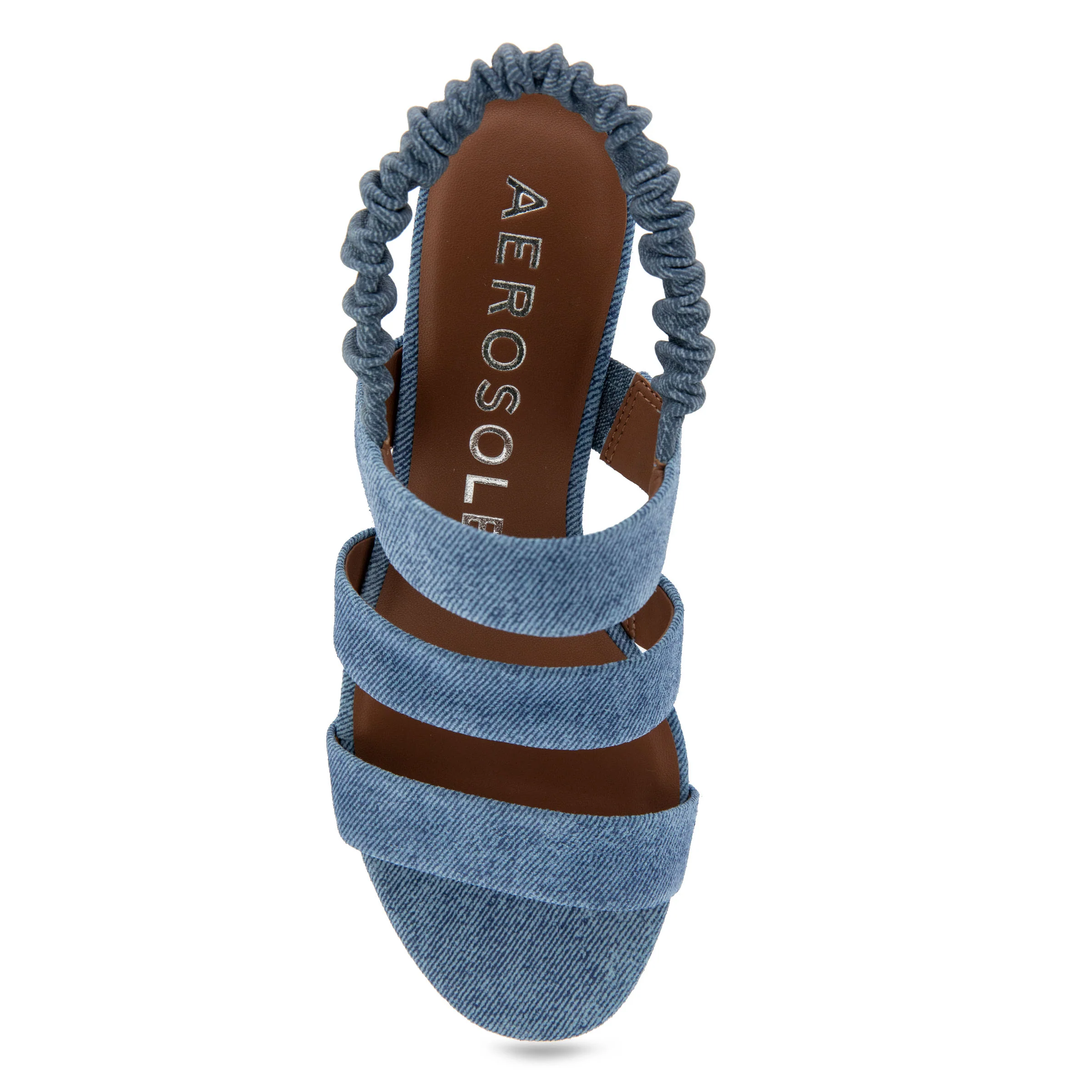 Clarissa Sandal Dress Block Heel | Blue Jean Suede - Image 3
