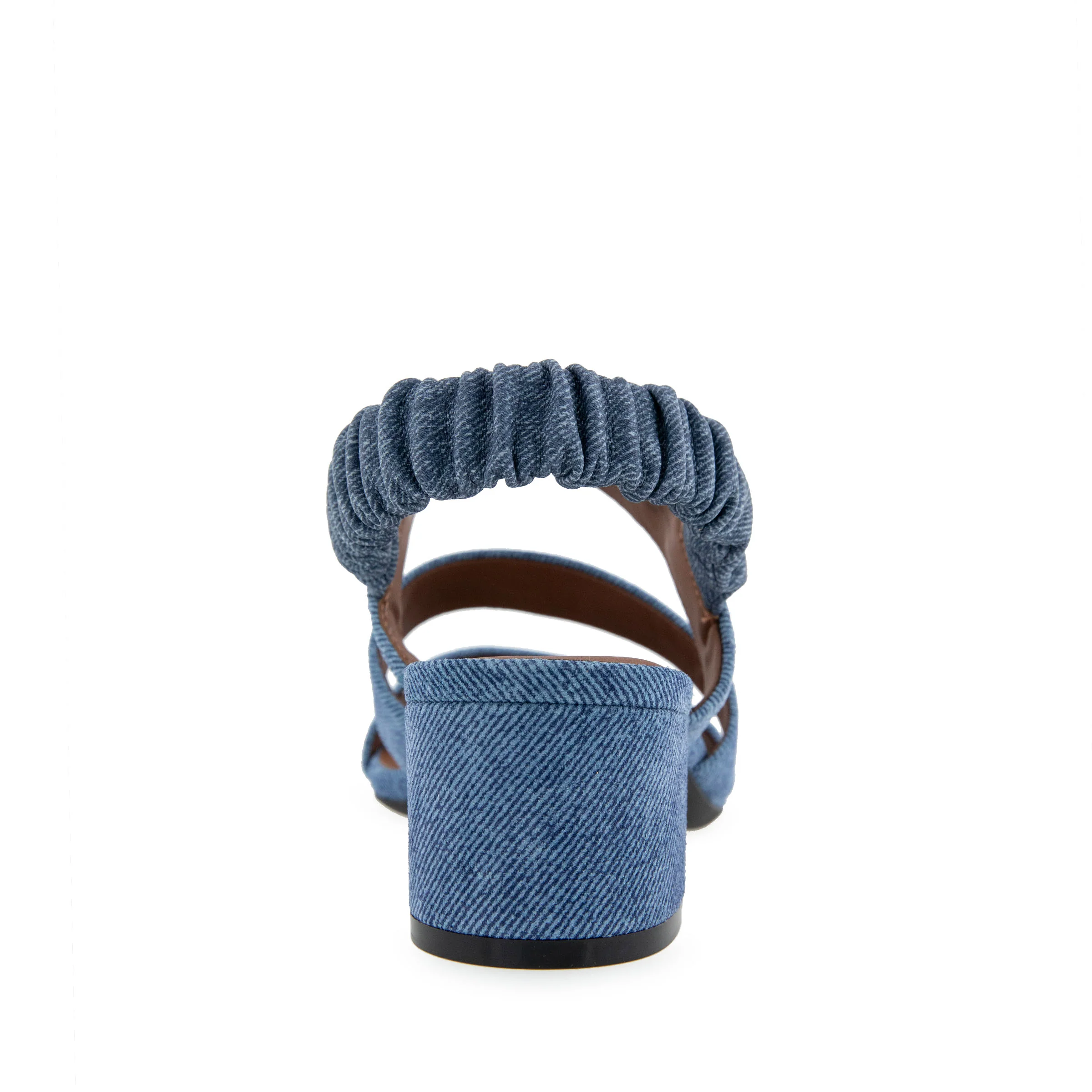 Clarissa Sandal Dress Block Heel | Blue Jean Suede - Image 4