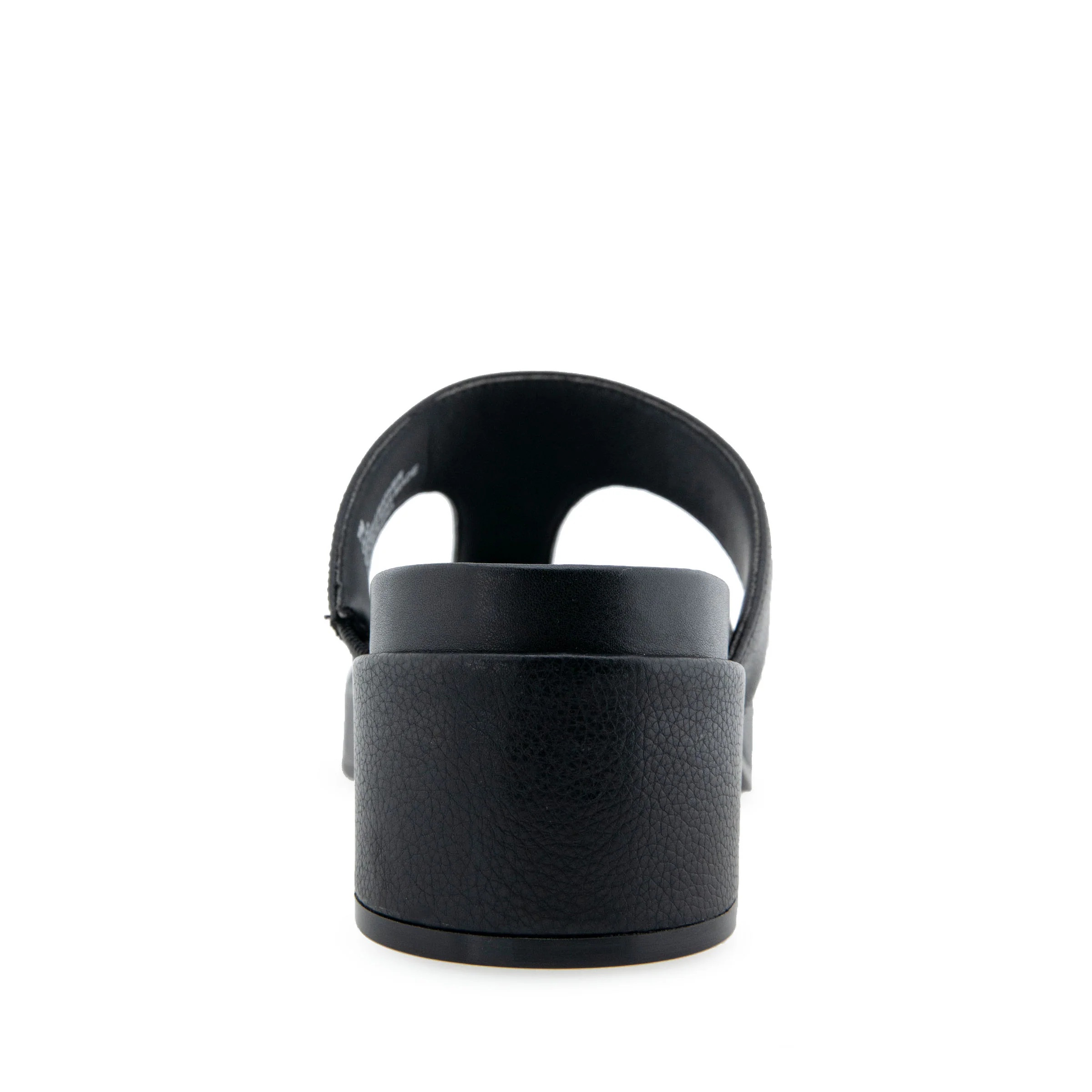 Clio Sandal Dress Block Heel | Black Leather - Image 4