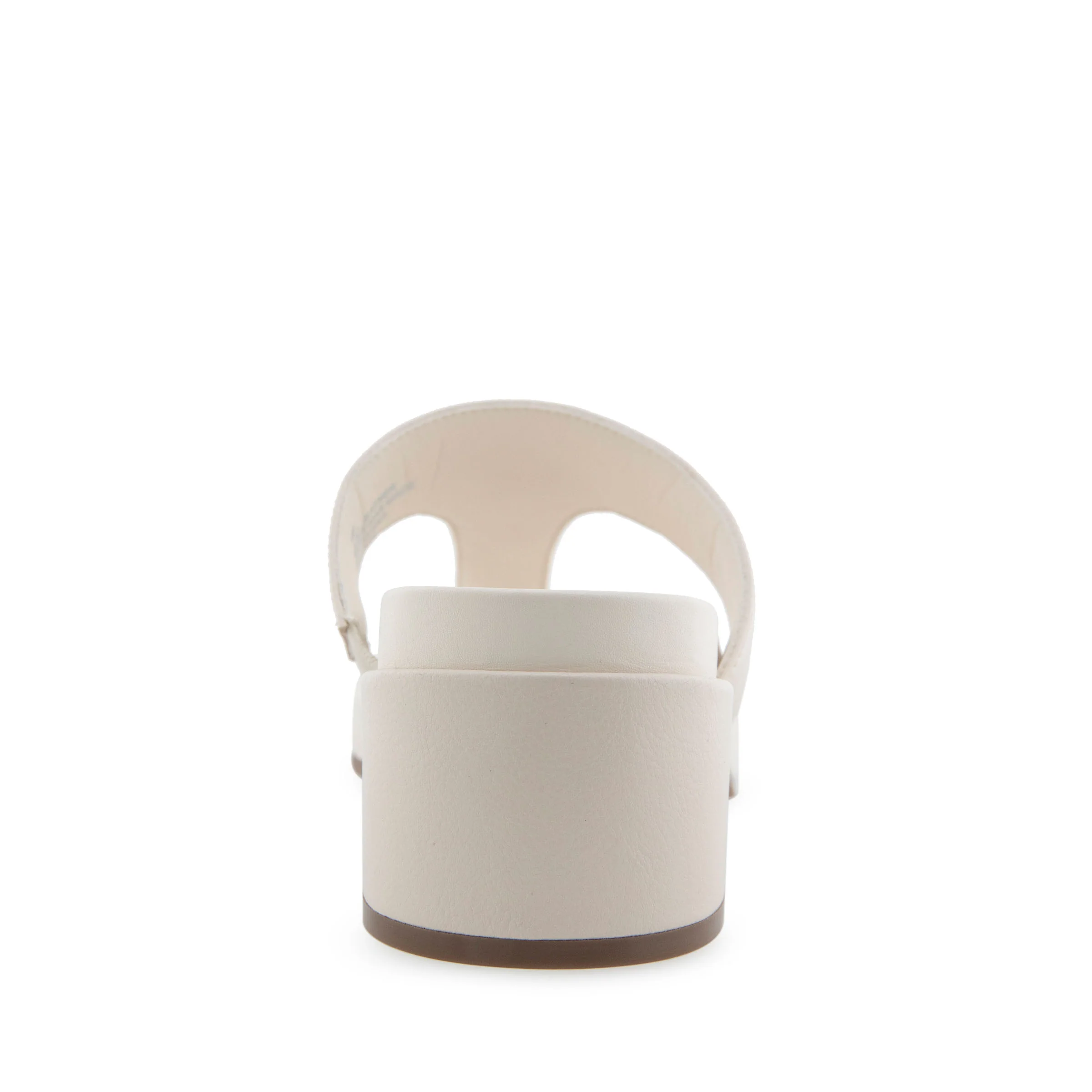 Clio Sandal Dress Block Heel | Eggnog Leather/Cork Heel - Image 4