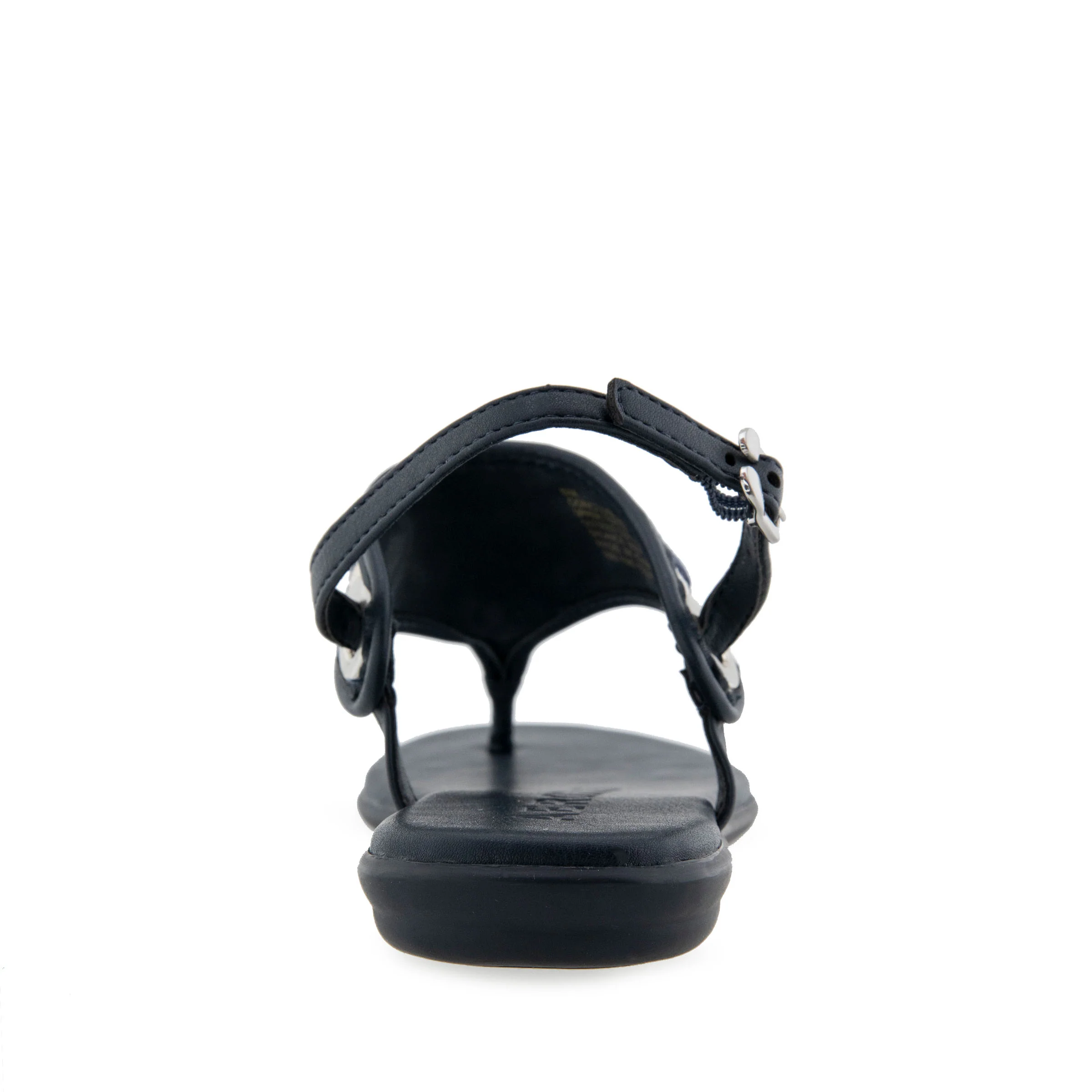 Conclusion Sandal Flat | Natural/Navy Floral Linen - Image 4