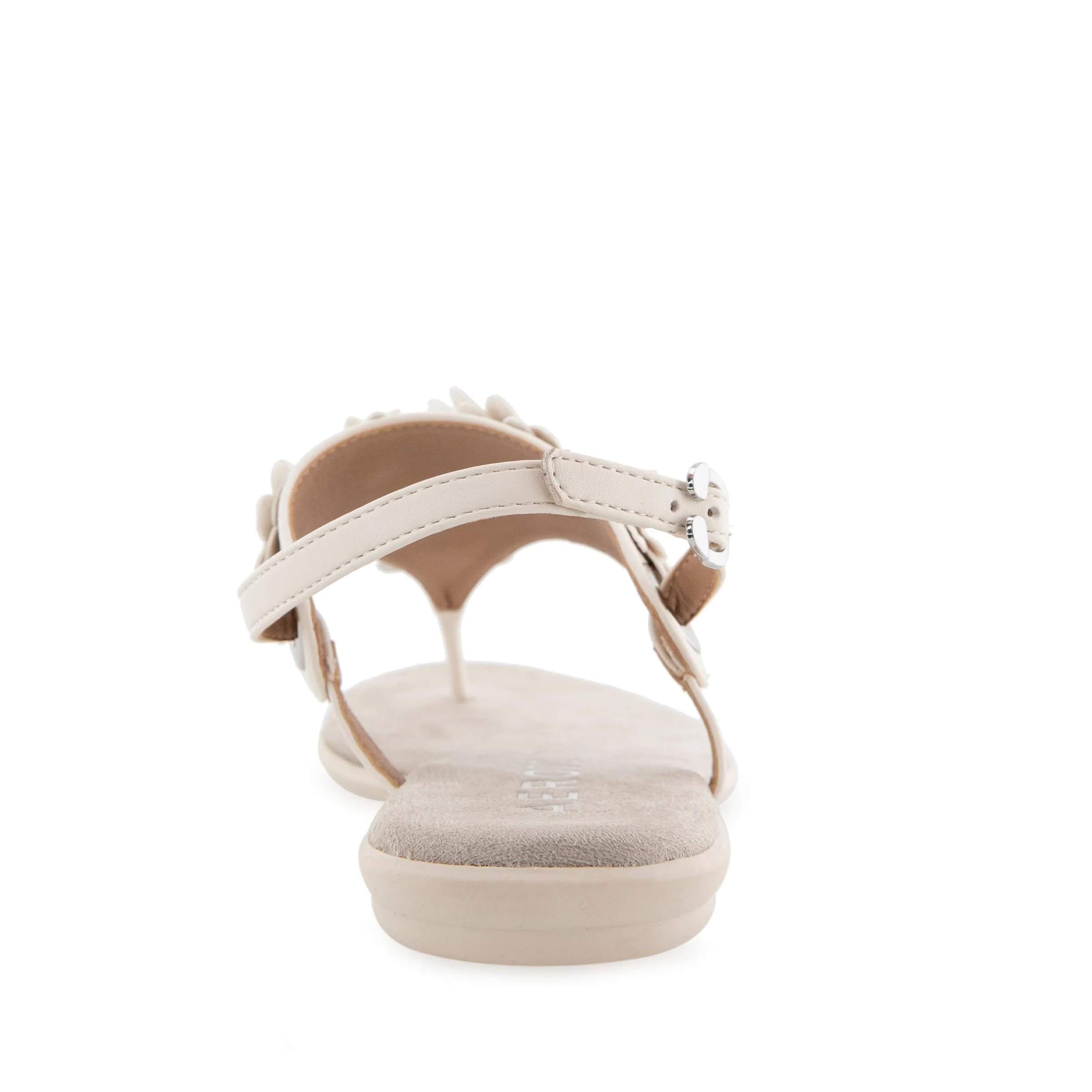 Connie Sandal Flat | Eggnog Faux Leather - Image 4