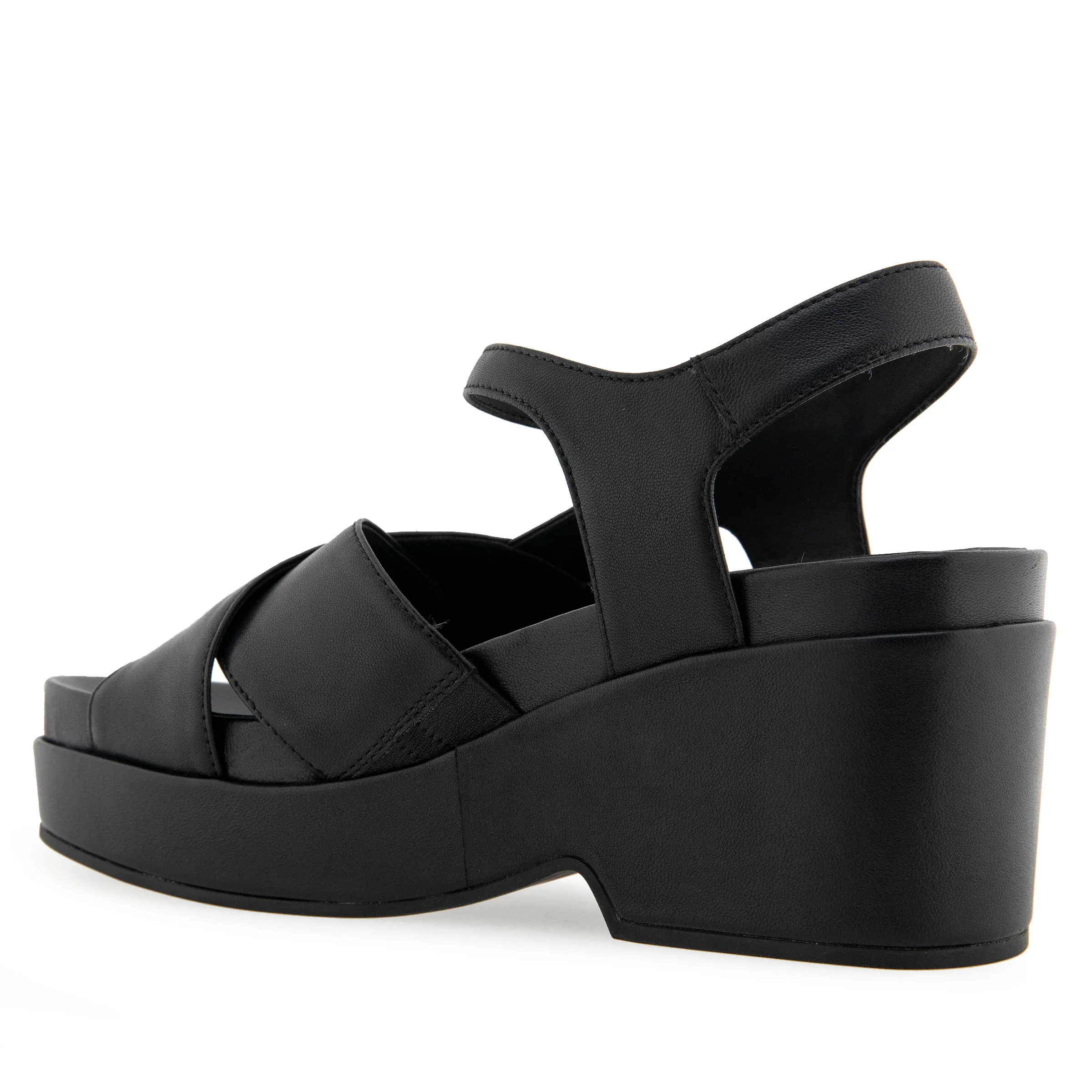 Cora Sandal Dress Platform | Black Leather - Image 2