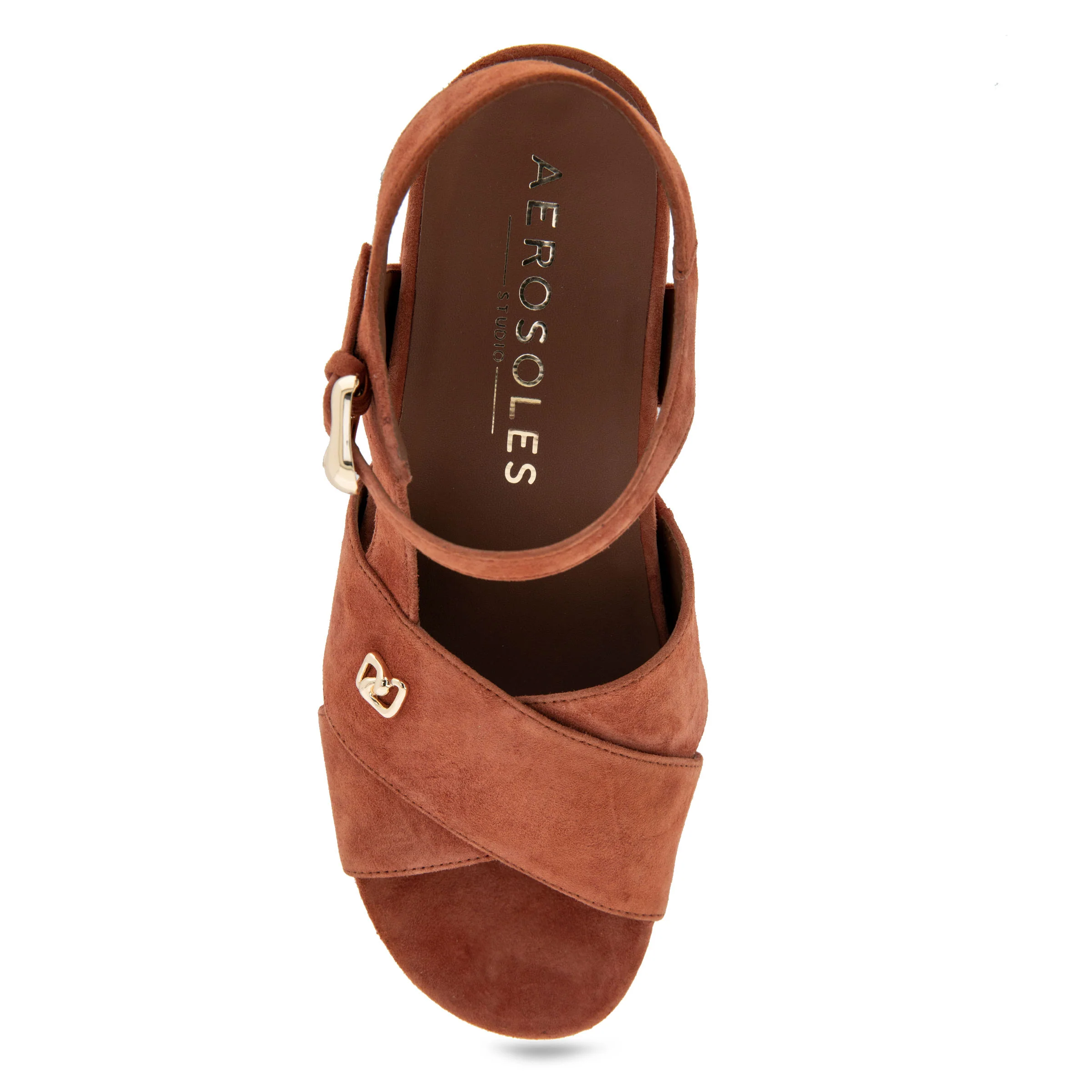 Cora Sandal Dress Platform | Rust Suede - Image 3
