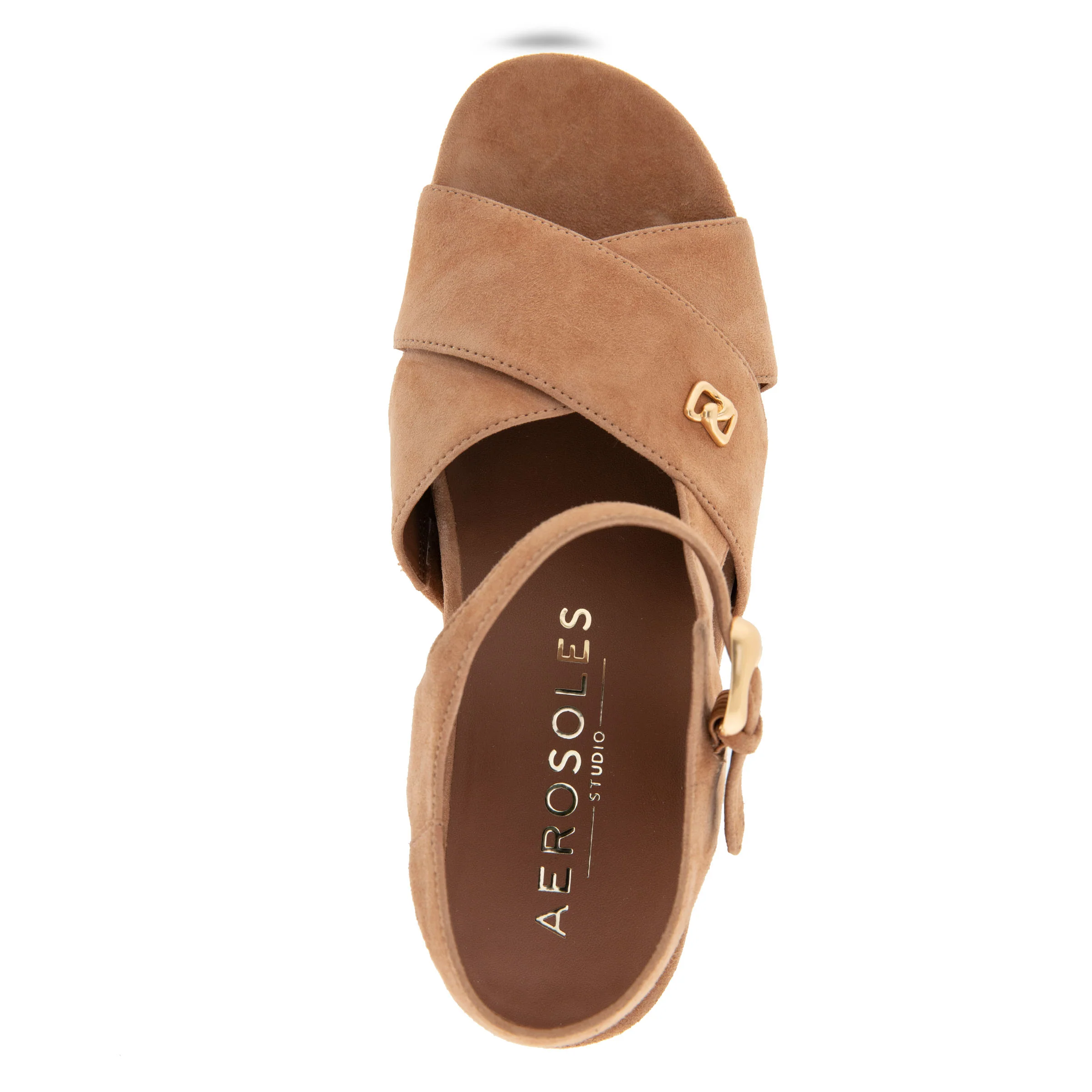 Cora Sandal Dress Platform | Tan Suede - Image 3