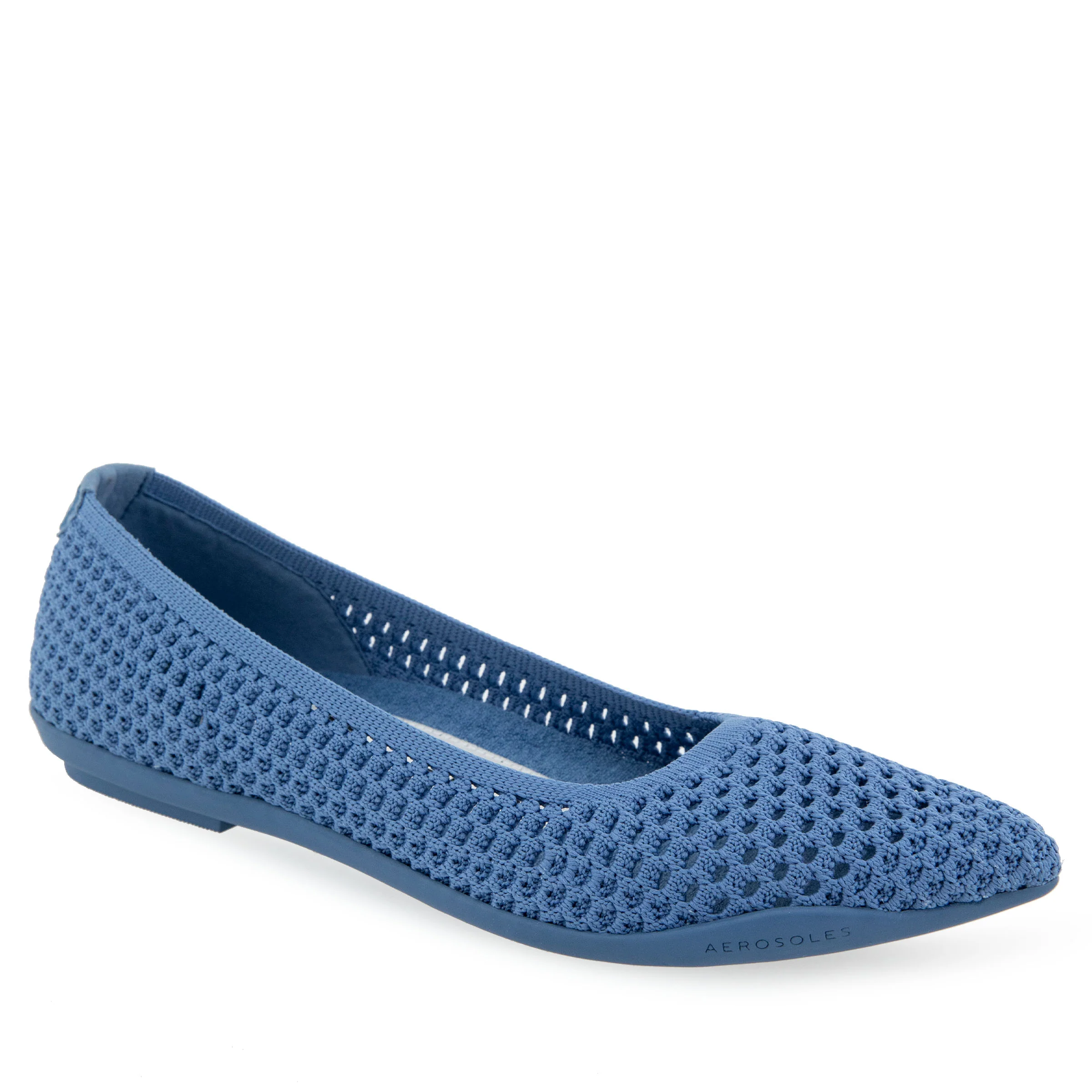Danielle Dress Flat | Blue Jean Knit Fabric
