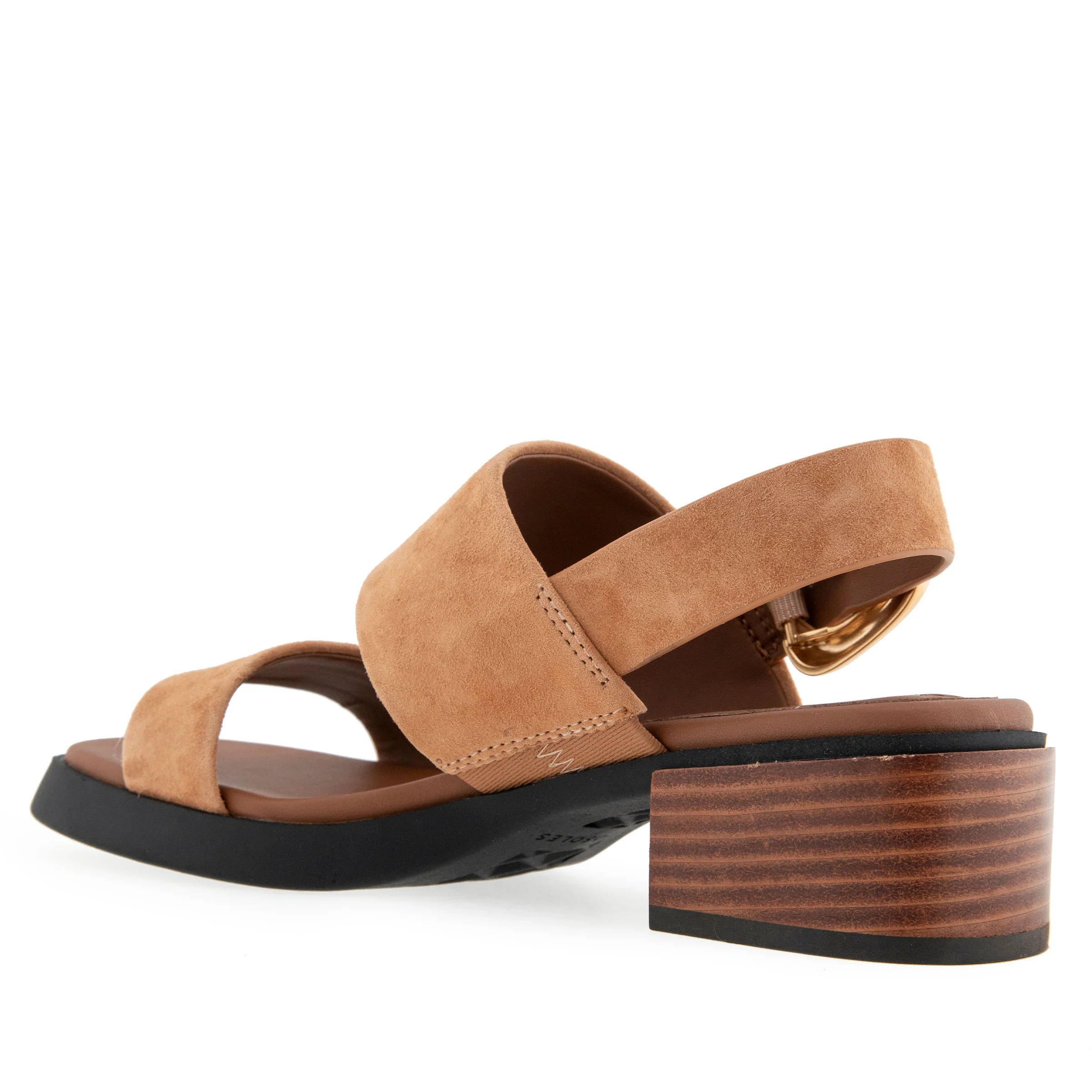 Dantay Sandal Block Heel | Tan Suede - Image 2