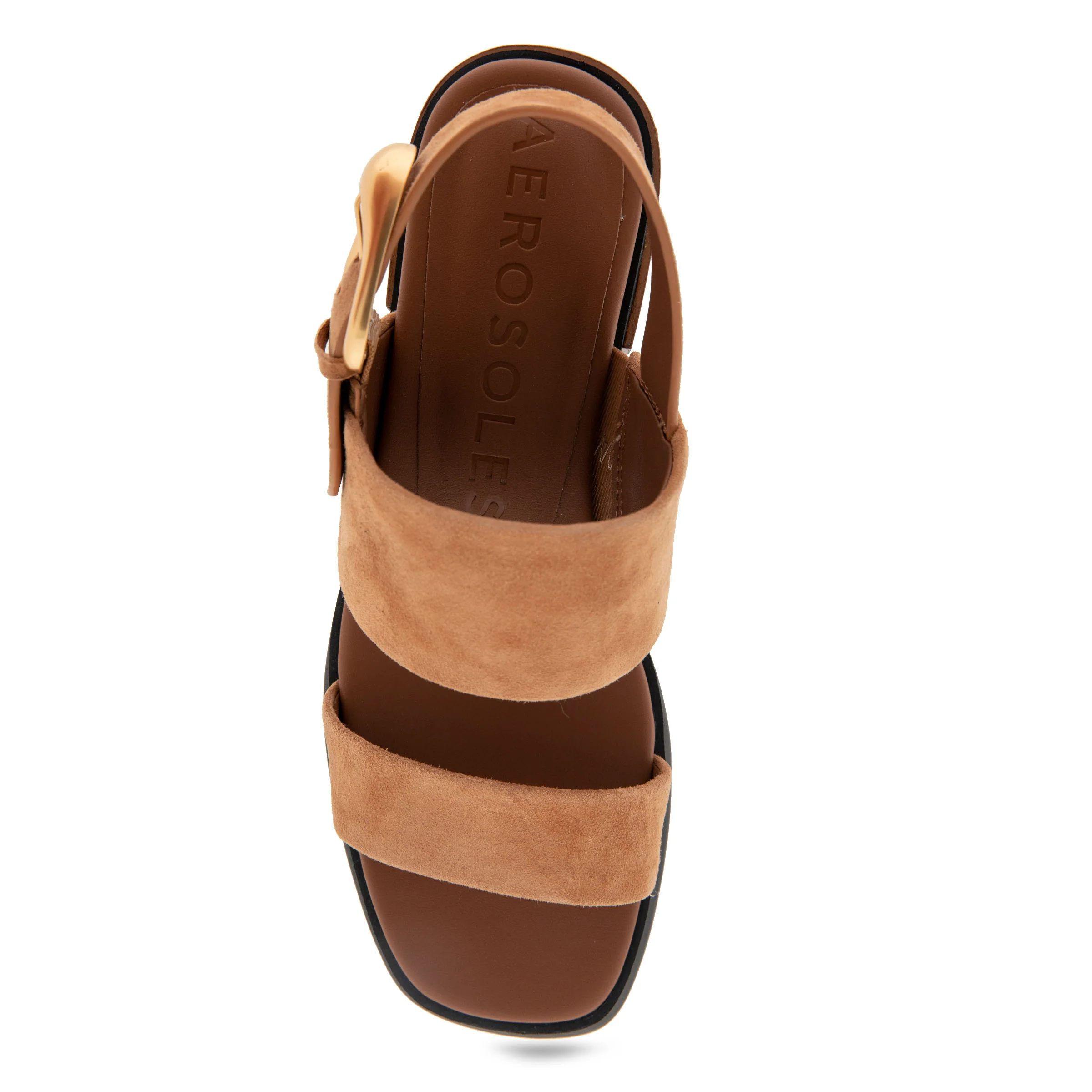 Dantay Sandal Block Heel | Tan Suede - Image 3