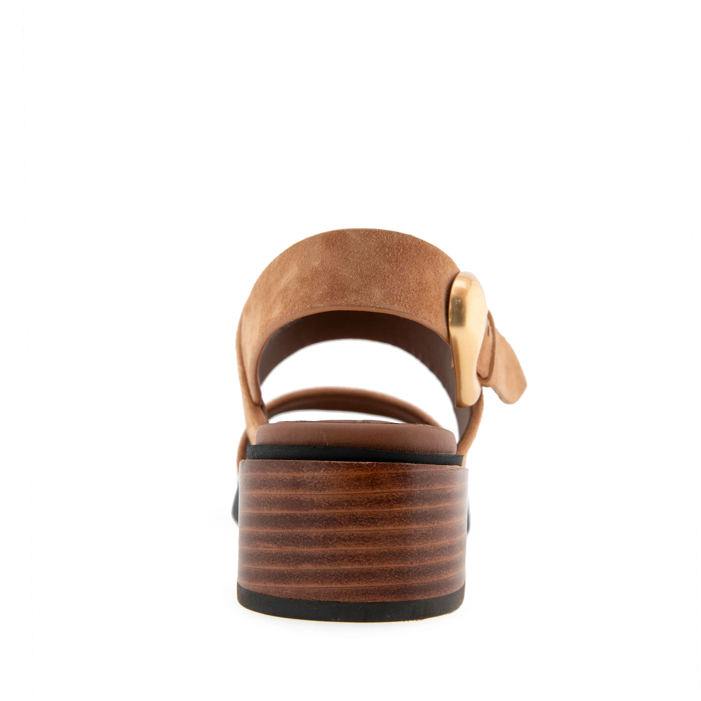 Dantay Sandal Block Heel | Tan Suede - Image 4