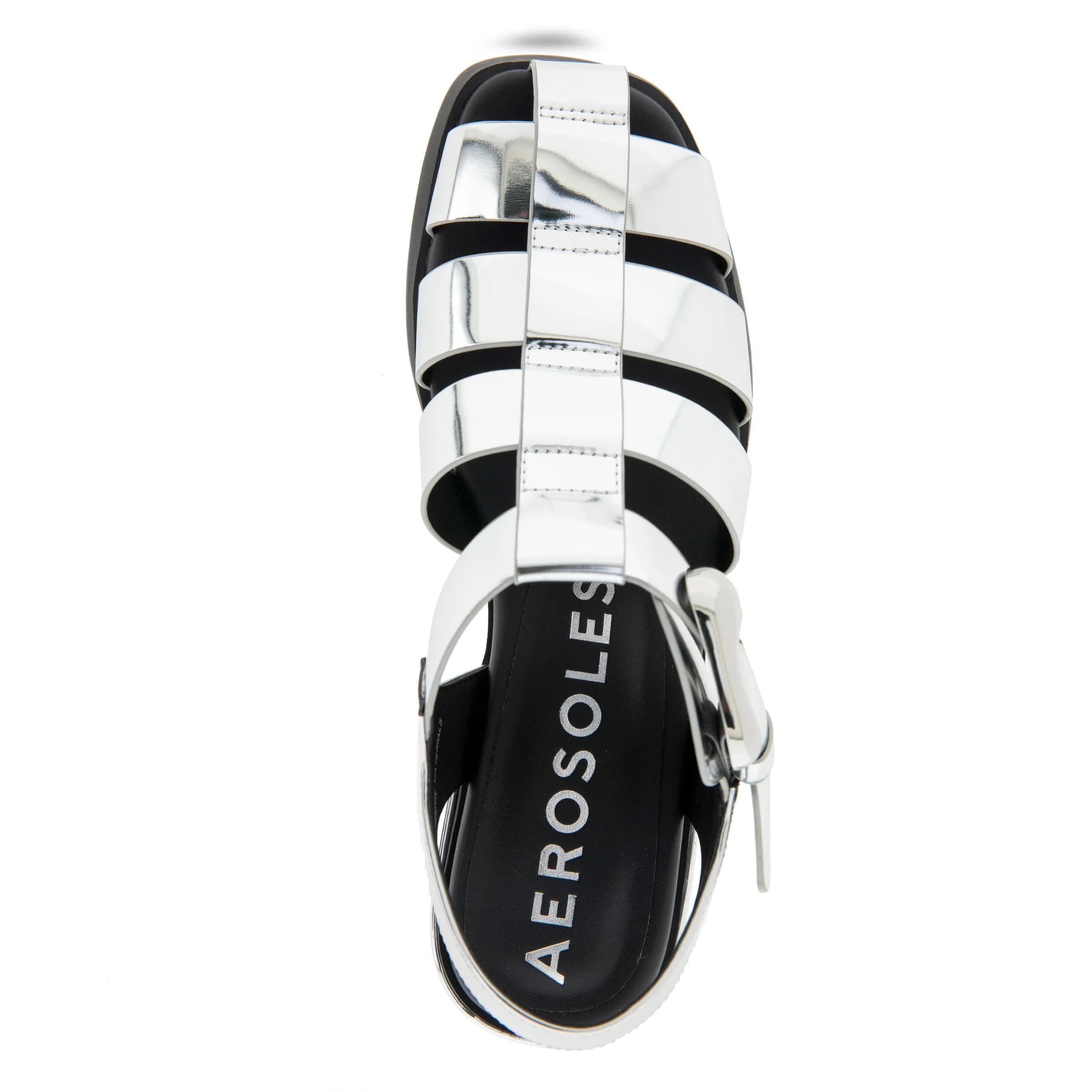 Dapper Casual Fisherman | Silver Mirror Metallic Faux Leather - Image 3