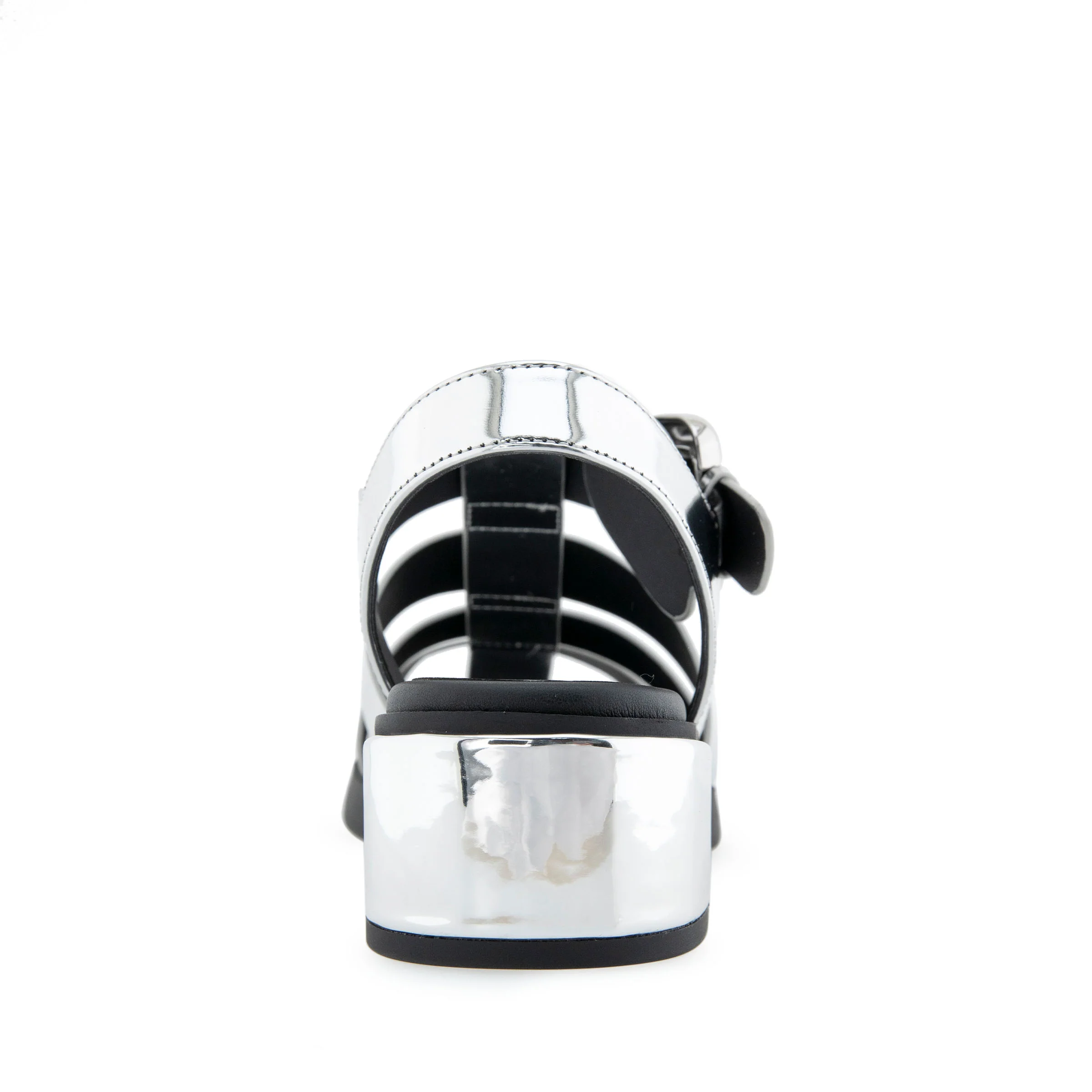Dapper Casual Fisherman | Silver Mirror Metallic Faux Leather - Image 4