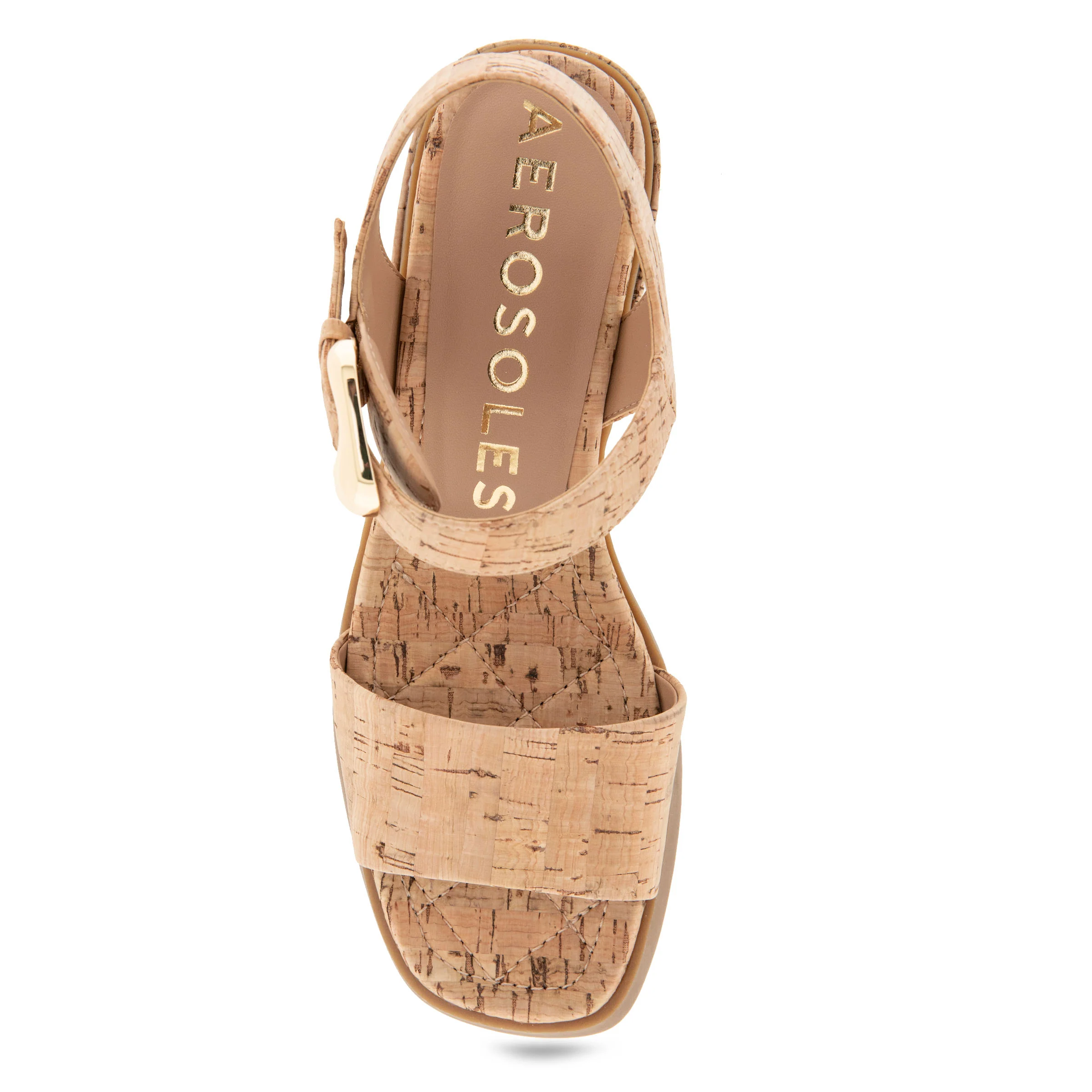 Dorian Sandal Block Heel | Natural Cork - Image 3