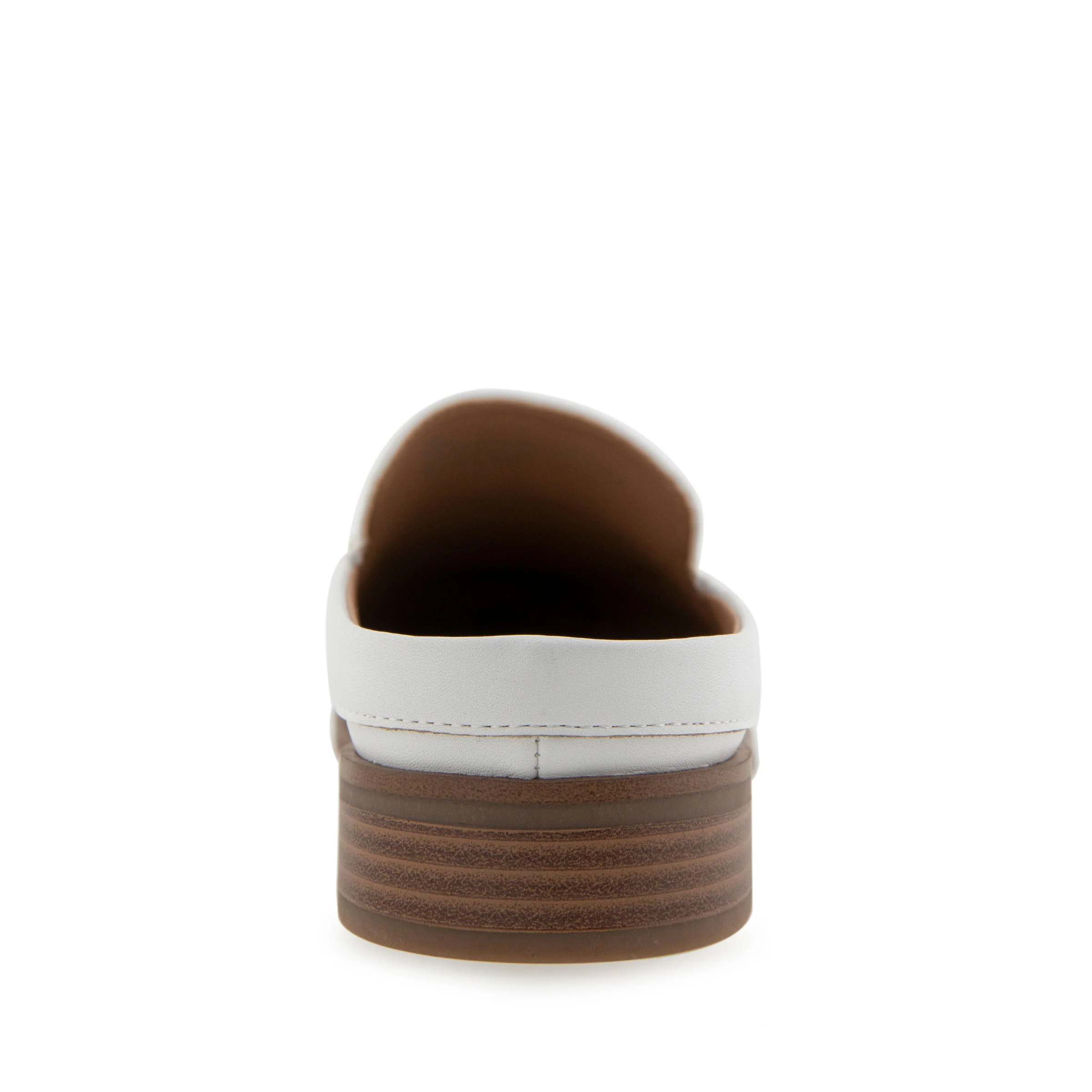 Erik Tailored Mule | Bright White Faux Leather - Image 4