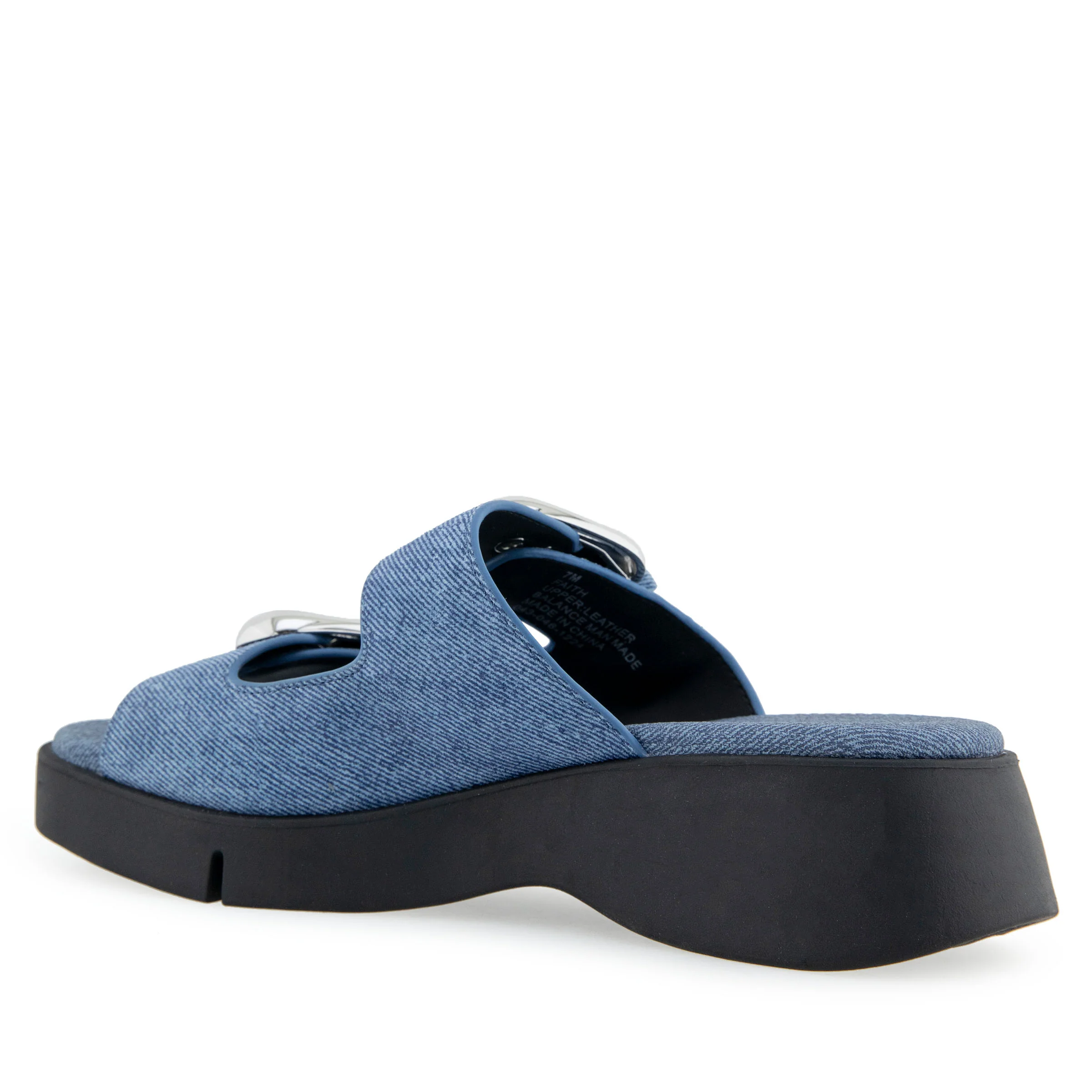 Faith Sandal Sport | Blue Denim Suede - Image 2